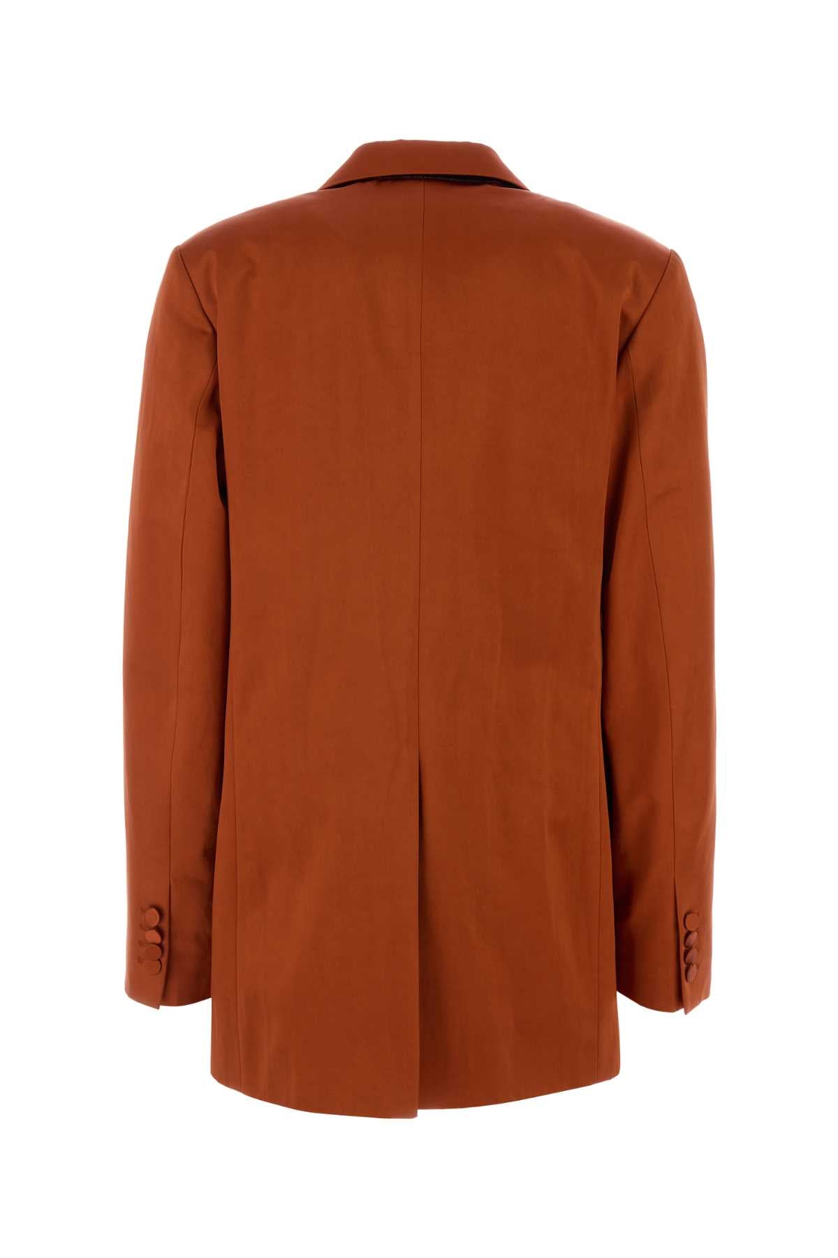 Dries Van Noten Women Copper Satin Blanchet Blazer DRIES VAN NOTEN