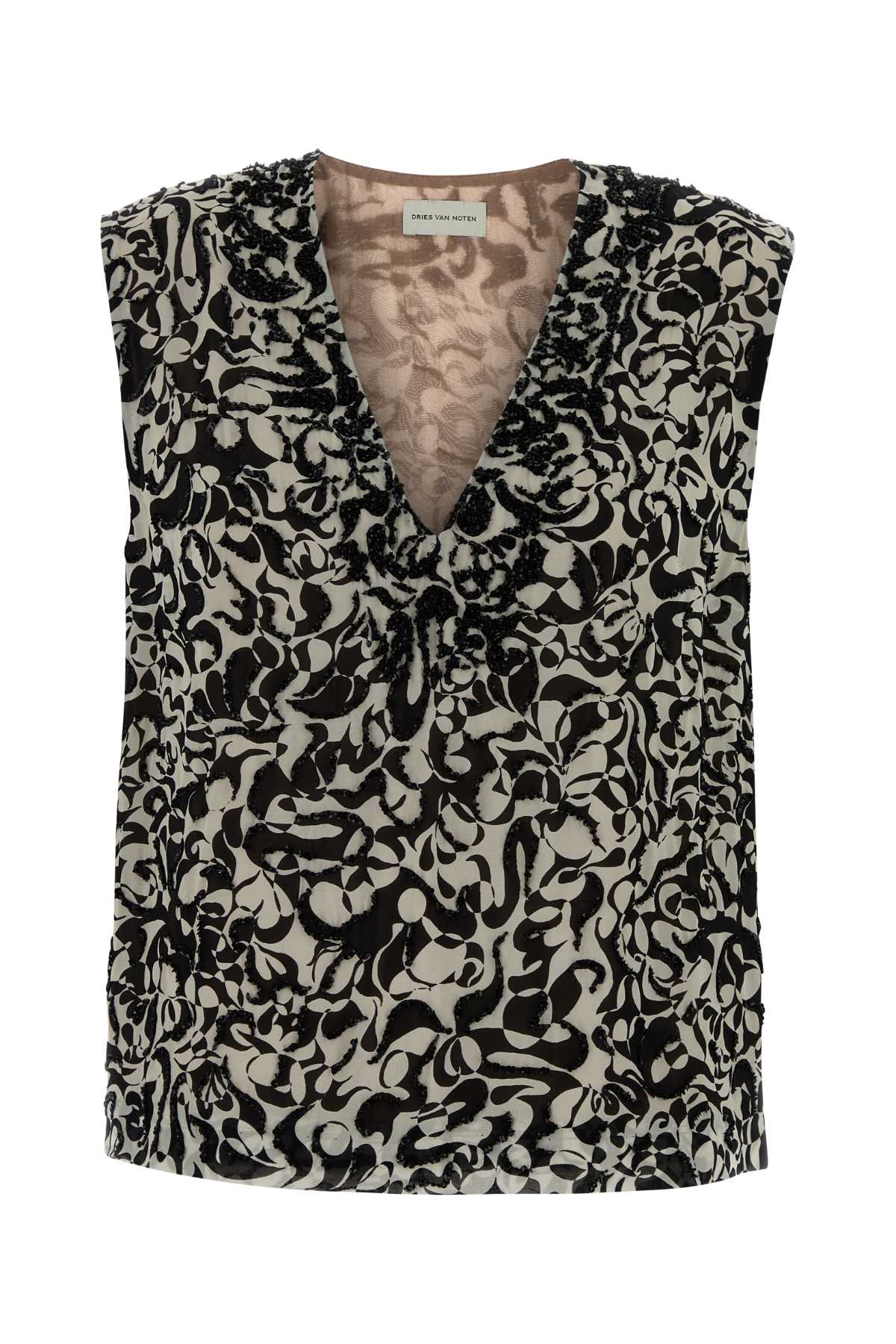Dries Van Noten Women Printed Crepe College Top DRIES VAN NOTEN