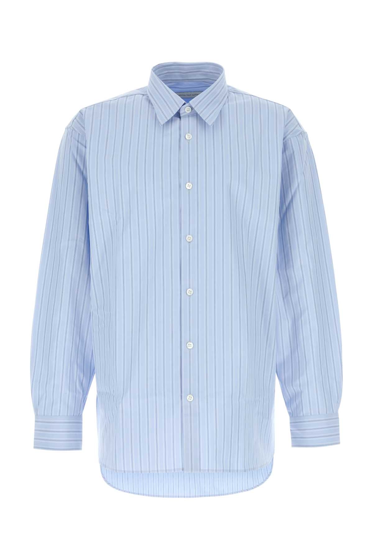 Dries Van Noten Men Embroidered Poplin Croom Shirt DRIES VAN NOTEN