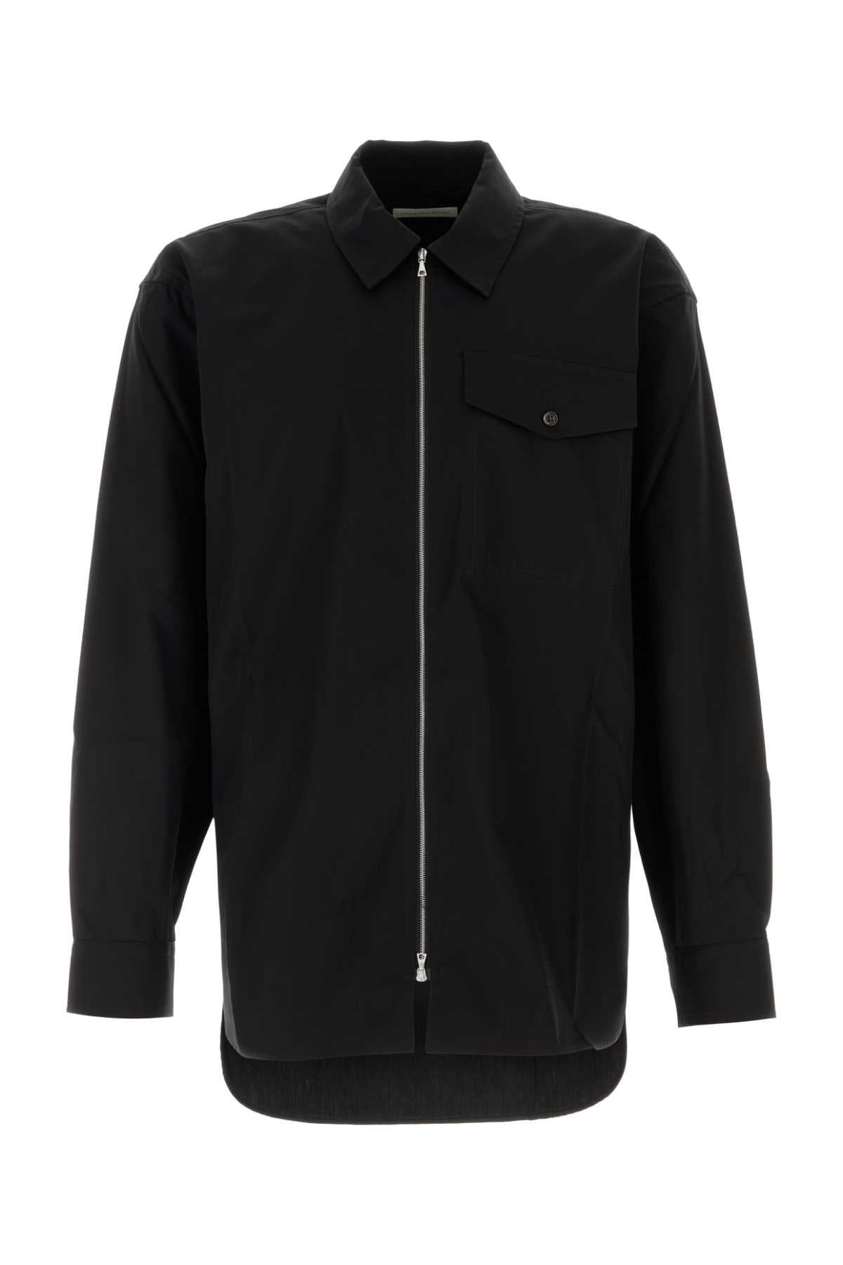 Dries Van Noten Men Black Poplin Croomson Shirt DRIES VAN NOTEN