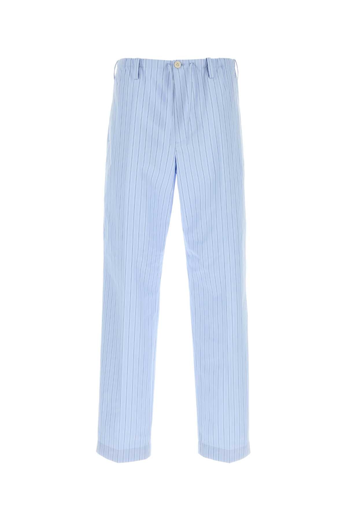 Dries Van Noten Men Embroidered Poplin Penny Pyjama Pant DRIES VAN NOTEN