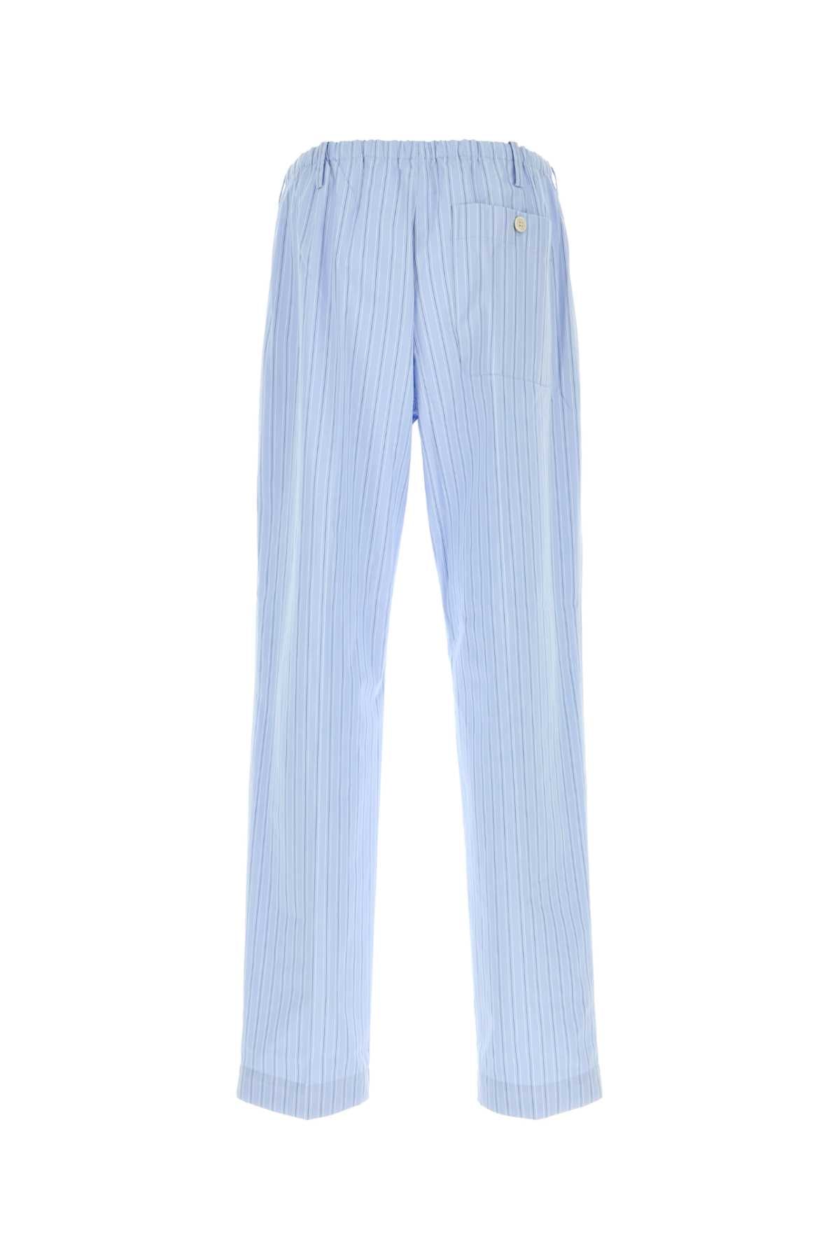 Dries Van Noten Men Embroidered Poplin Penny Pyjama Pant DRIES VAN NOTEN