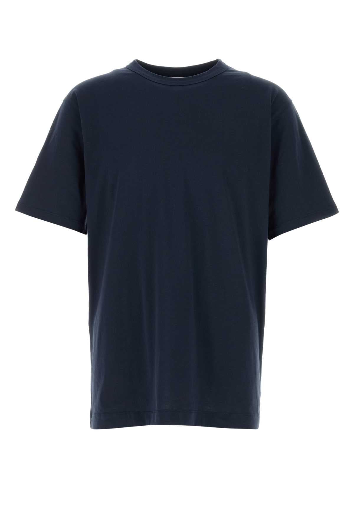 Dries Van Noten Men Midnight Blue Cotton Heer T-Shirt DRIES VAN NOTEN