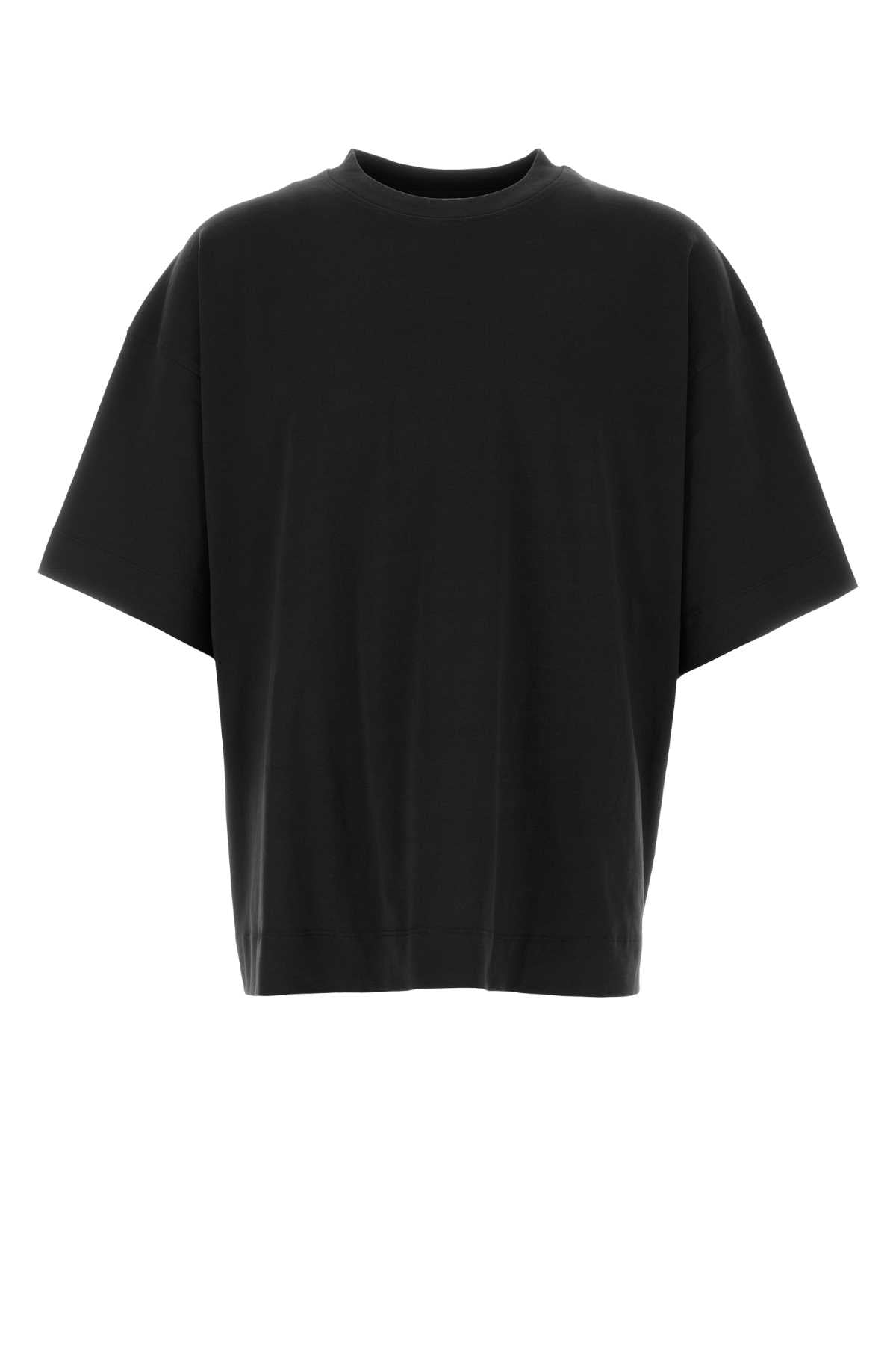 Dries Van Noten Men Black Cotton Heno Oversize T-Shirt