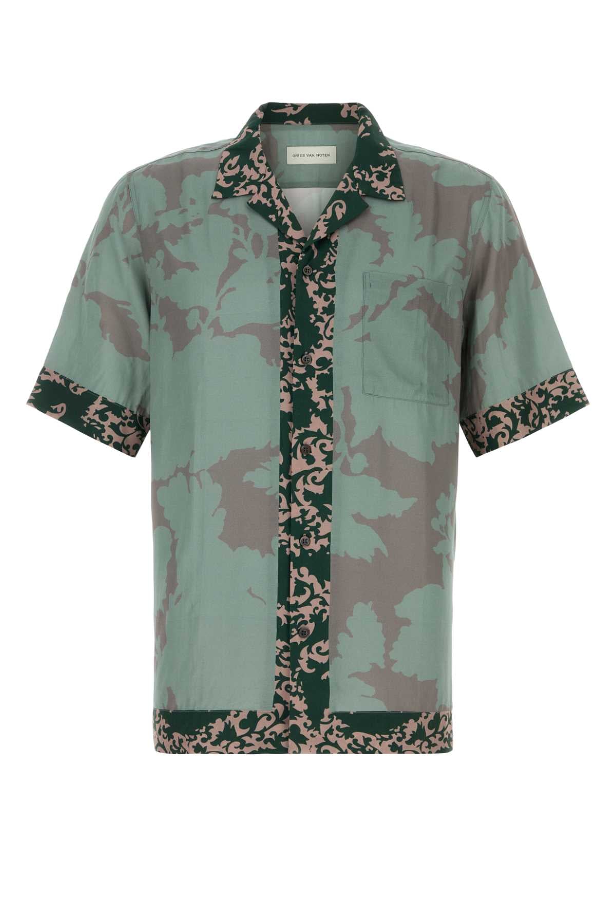 Dries Van Noten Men Printed Viscose Carltone Shirt DRIES VAN NOTEN