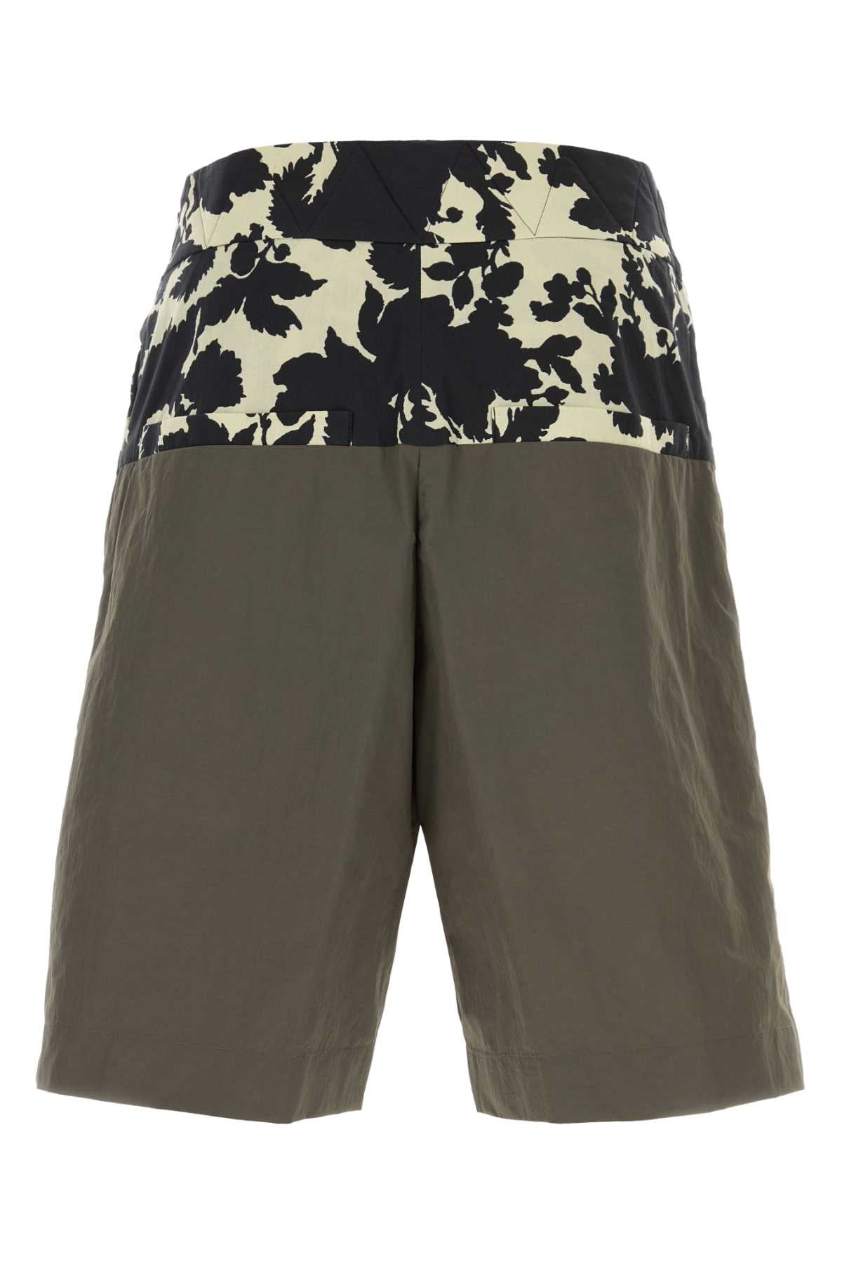 Dries Van Noten Men Mud Cotton Blend Pablo Bermuda Shorts DRIES VAN NOTEN