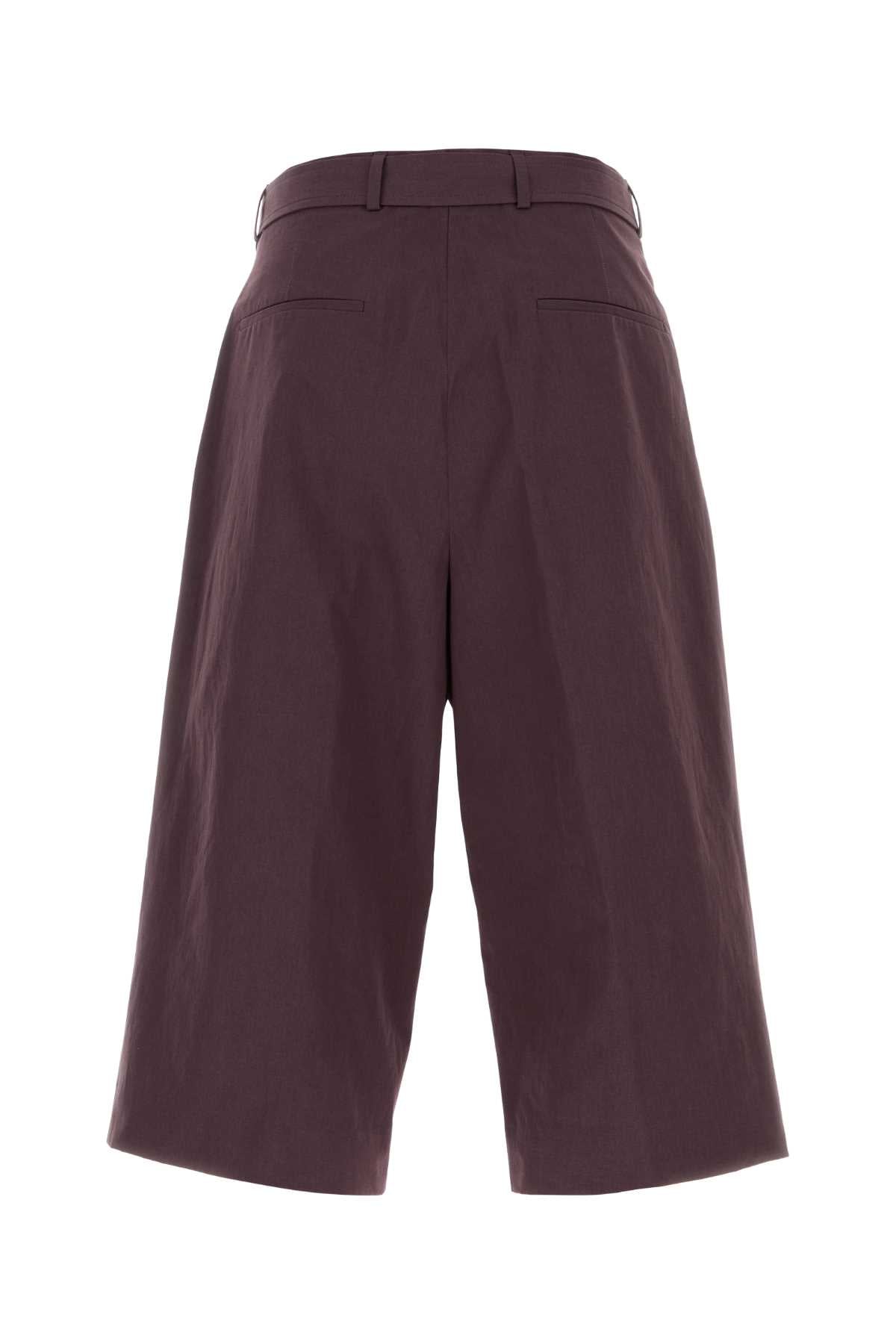Dries Van Noten Men Purple Cotton Preaches Bermuda Shorts DRIES VAN NOTEN