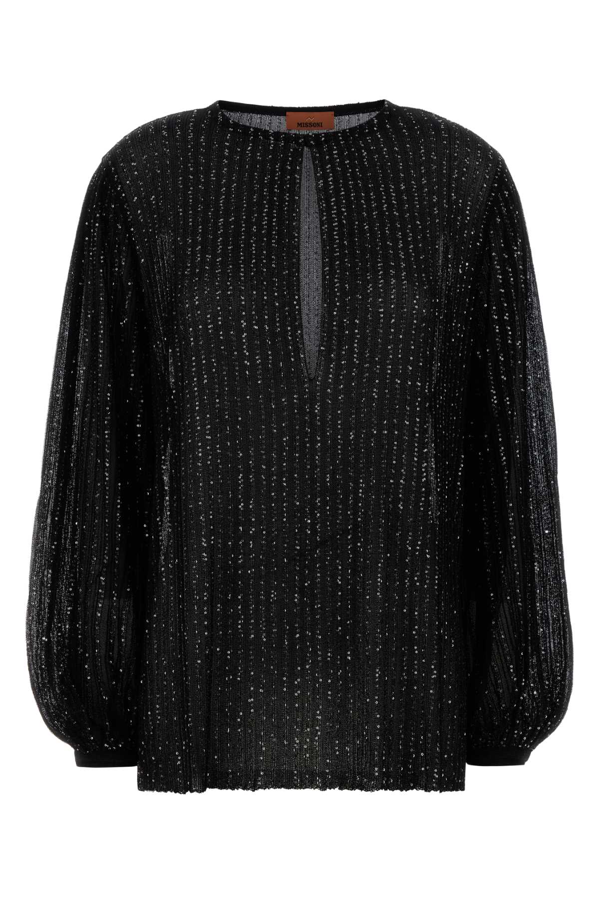 Missoni Women Black Viscose Blend Blouse MISSONI