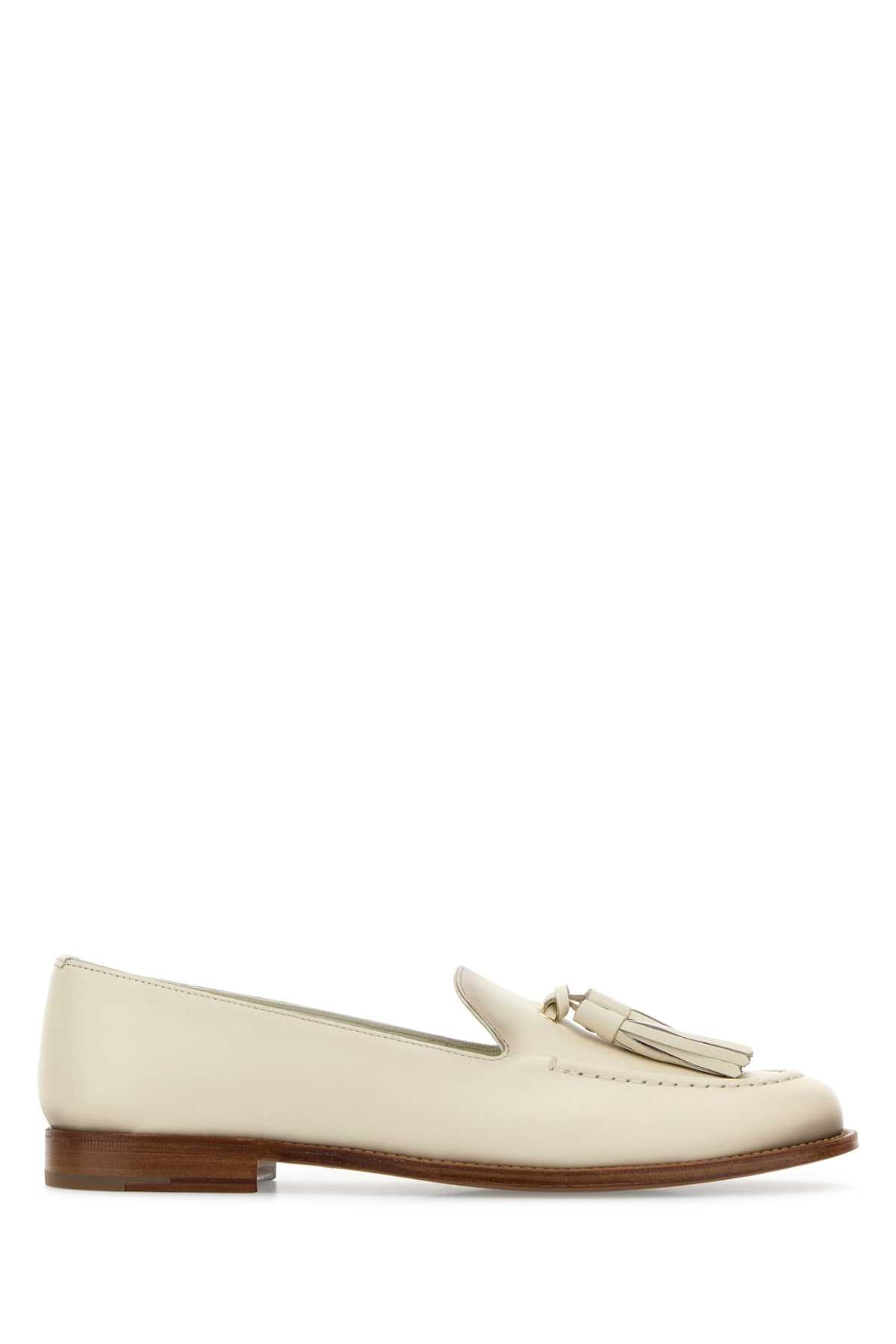Church's Women Ivory Leather Renee Loafers CHURCH'S