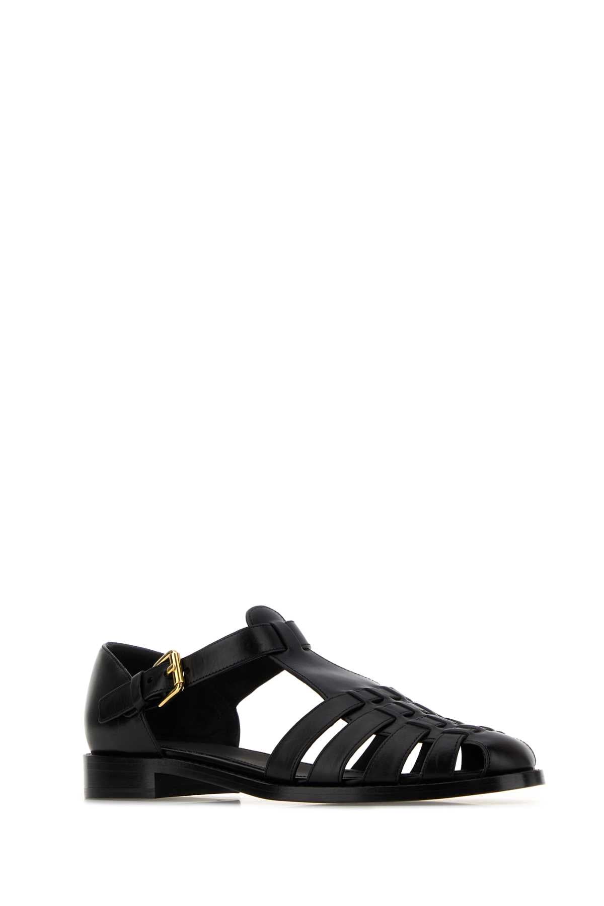 Church's Women Black Leather Kelsey Ballerinas CHURCH'S