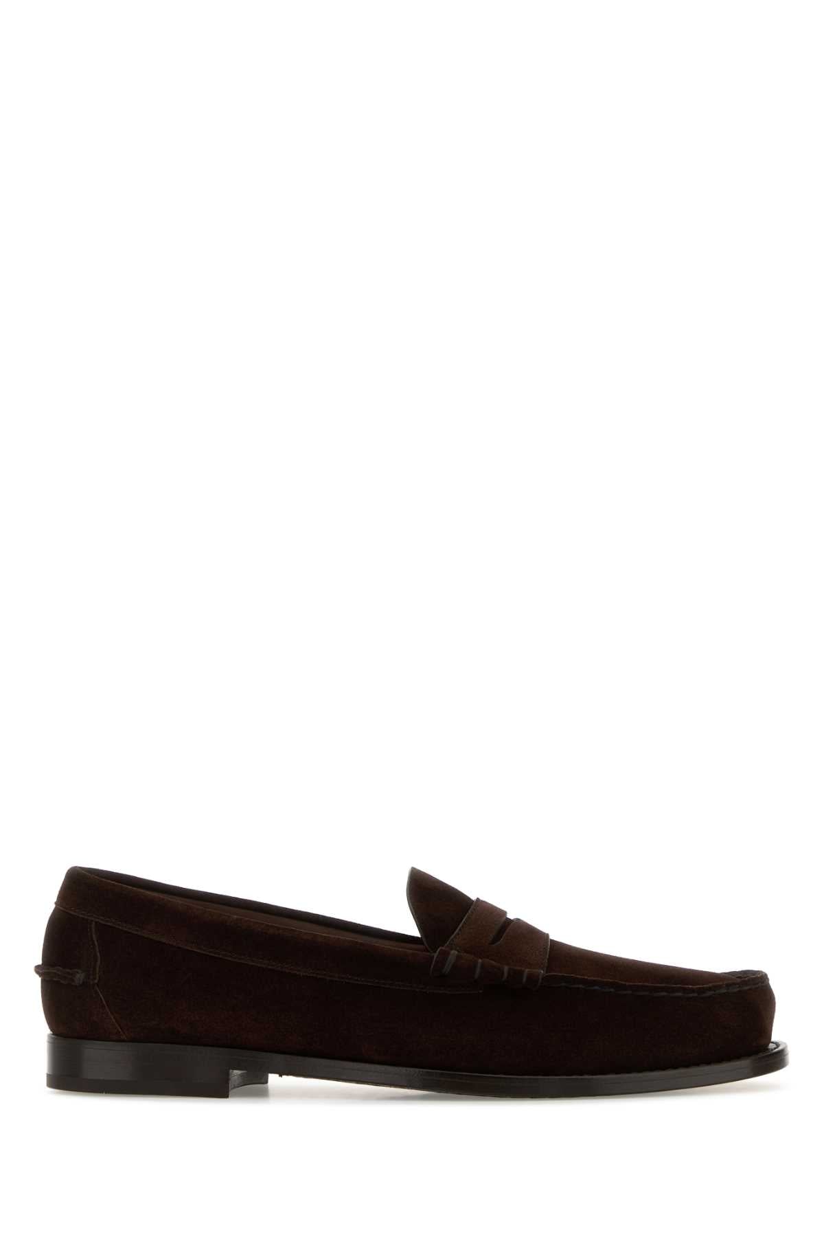 Church's Men Brown Suede Rowley Loafers CHURCH'S