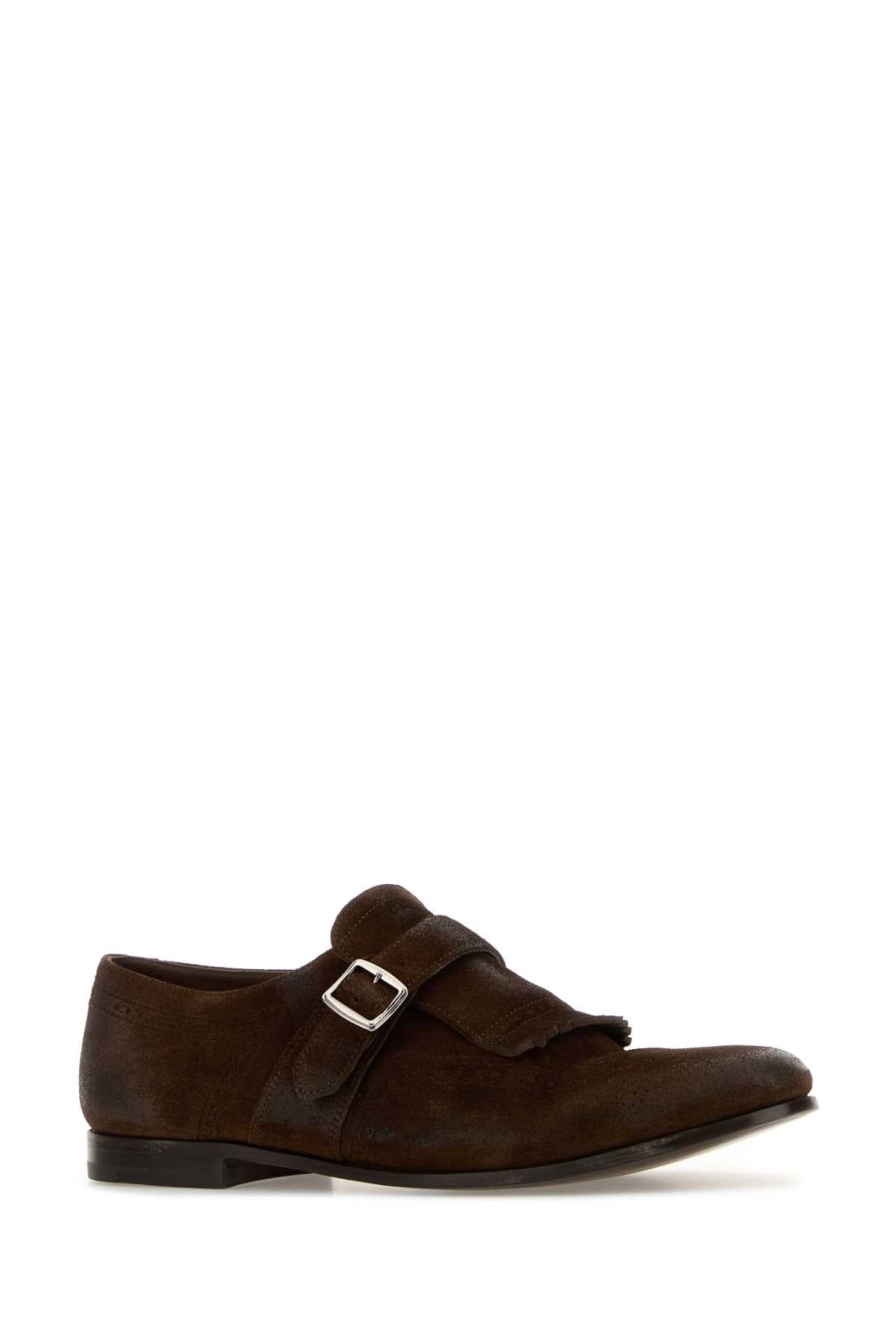 Church's Men Brown Suede Shanghai Lace-Up Shoes CHURCH'S