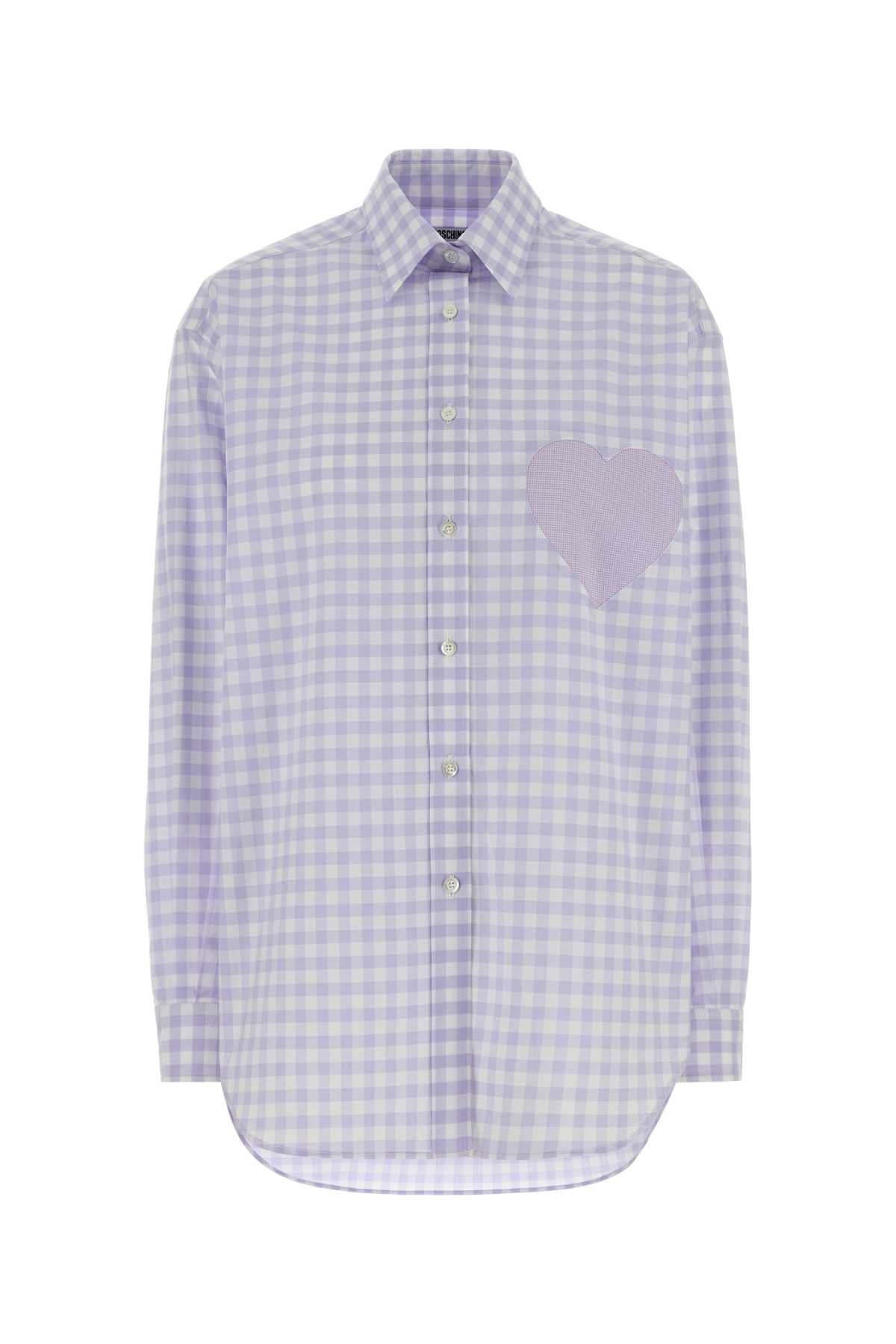 Moschino Women Embroidered Poplin Oversize Shirt MOSCHINO