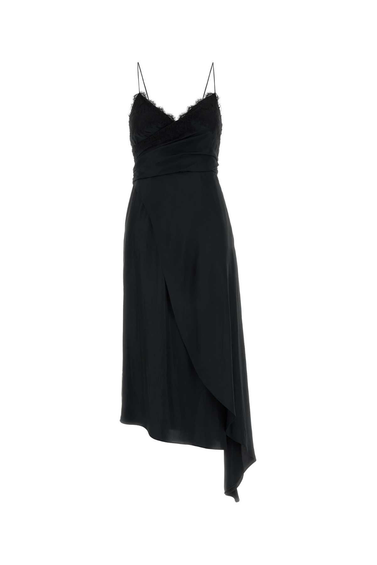 Moschino Women Black Satin Dress MOSCHINO
