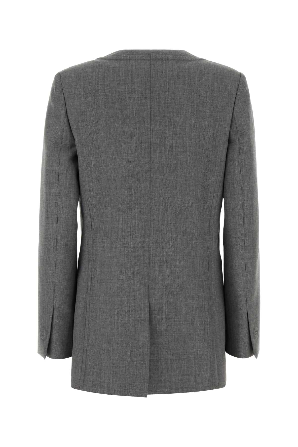 Moschino Women Grey Wool Blazer MOSCHINO