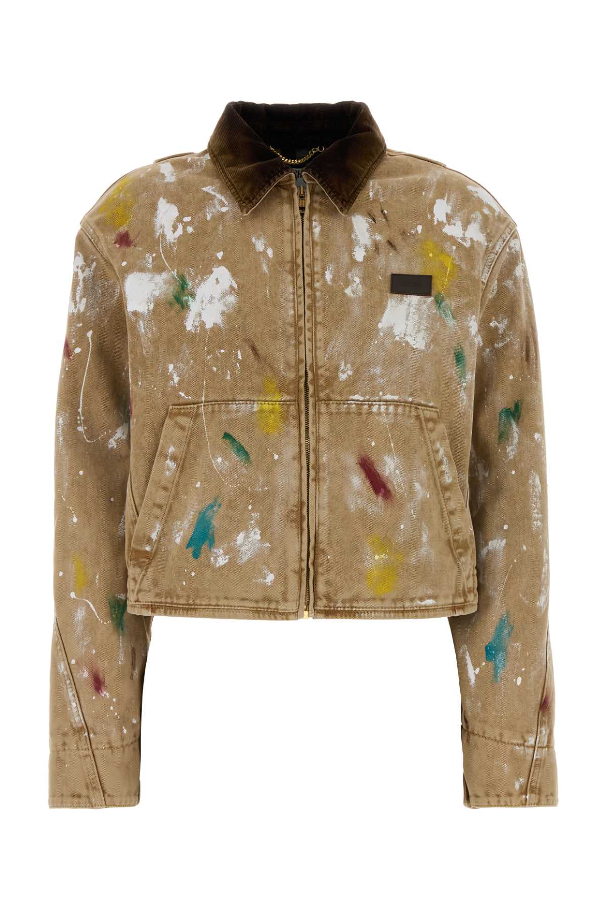 Moschino Women Camel Cotton Jacket MOSCHINO