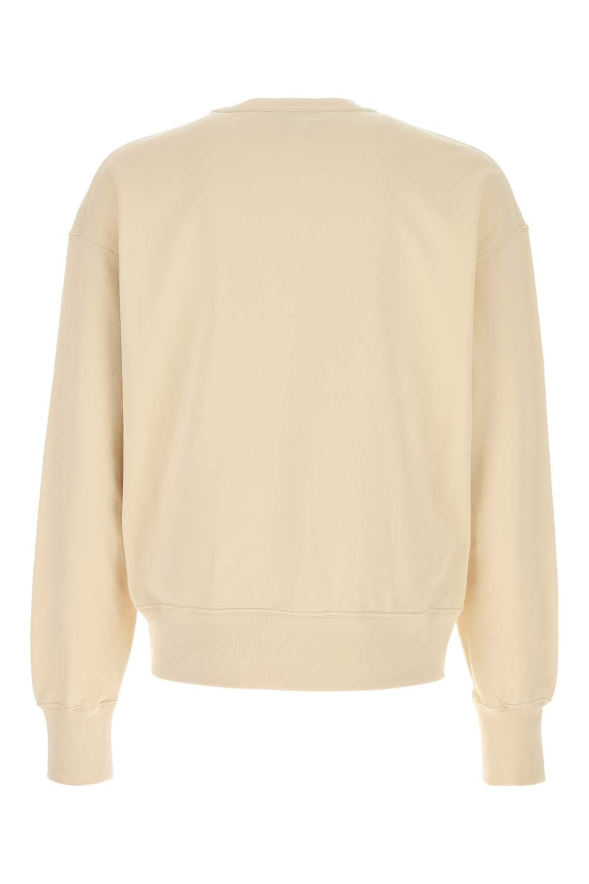 Alexander Mcqueen Men Cream Cotton Sweatshirt