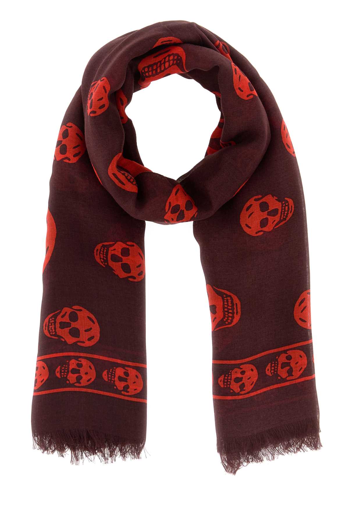 Alexander Mcqueen Men Printed Modal Blend Foulard ALEXANDER MCQUEEN