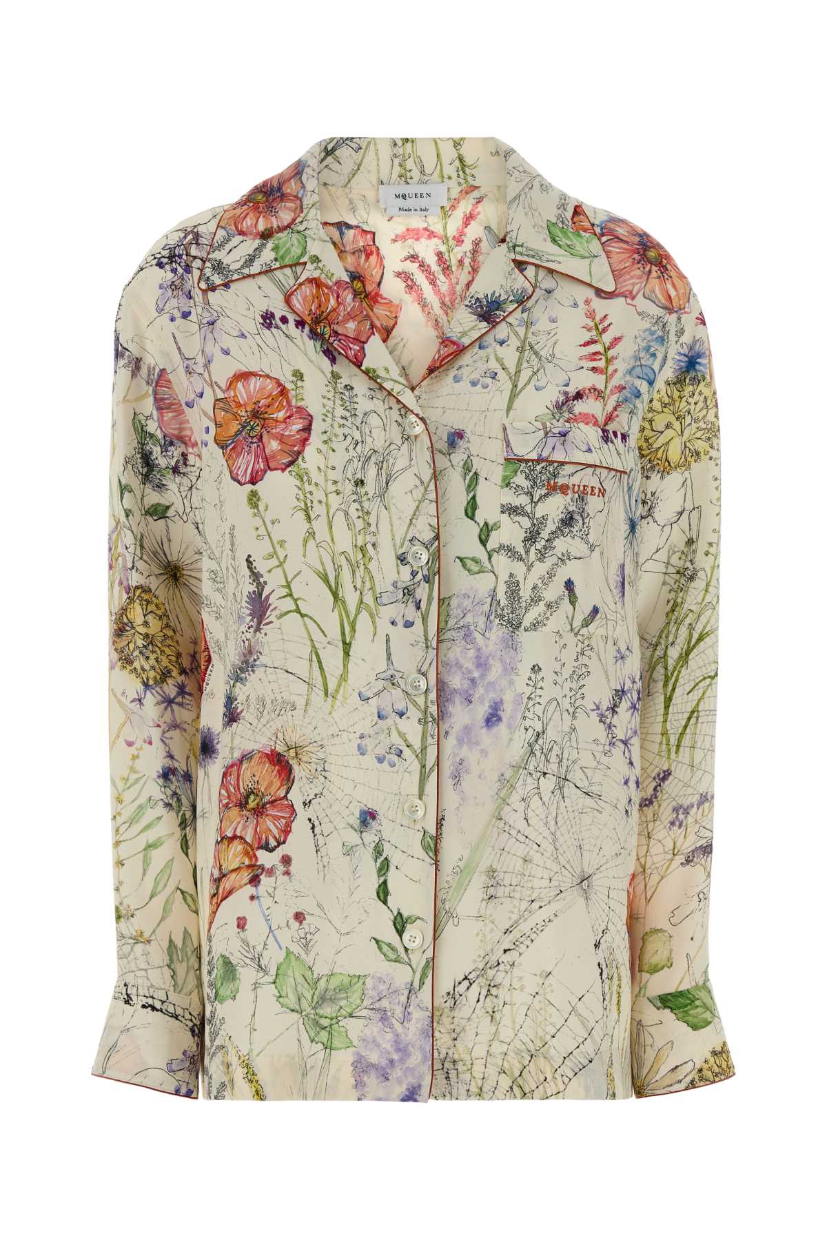 Alexander Mcqueen Women Printed Crepe Shirt ALEXANDER MCQUEEN