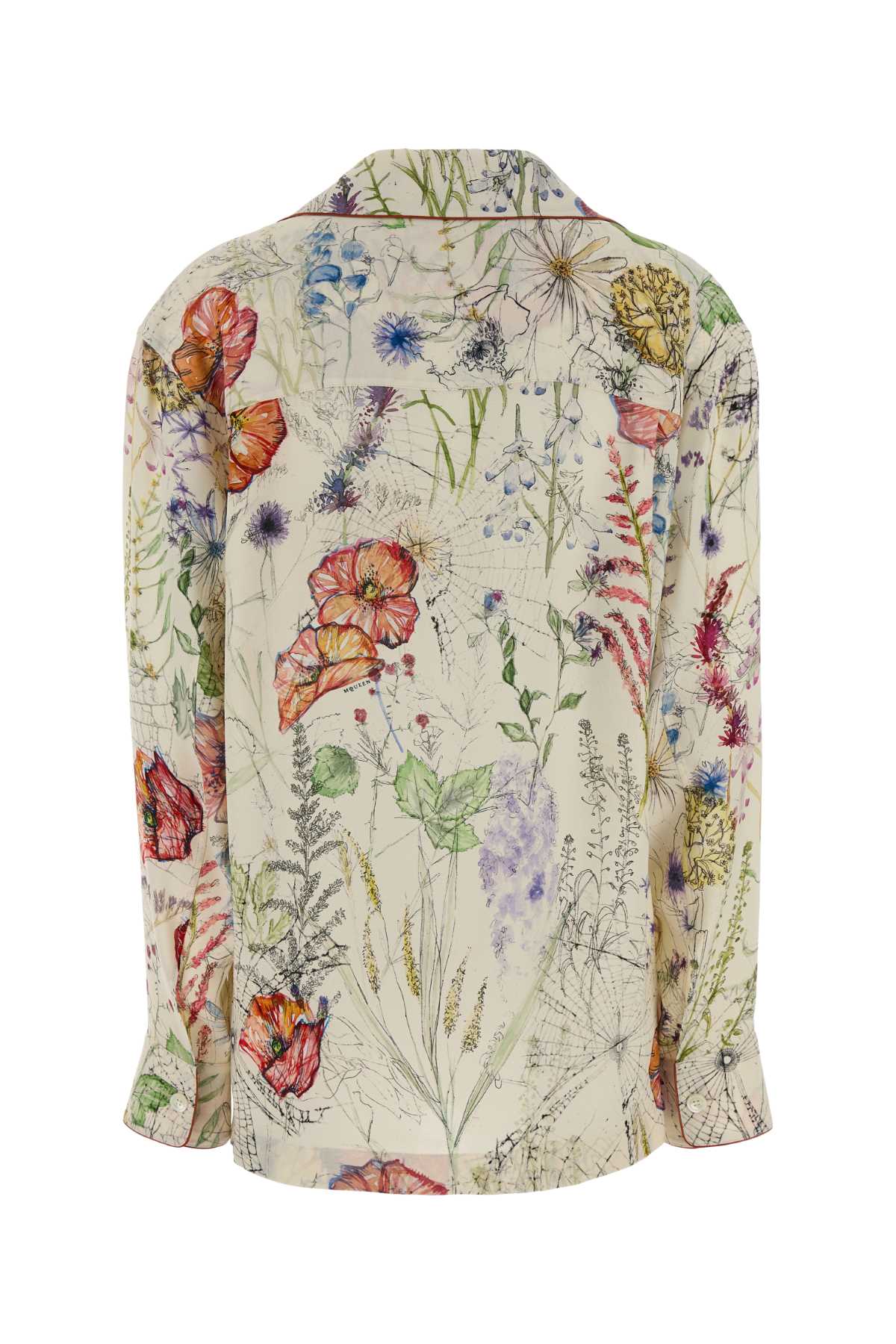 Alexander Mcqueen Women Printed Crepe Shirt ALEXANDER MCQUEEN