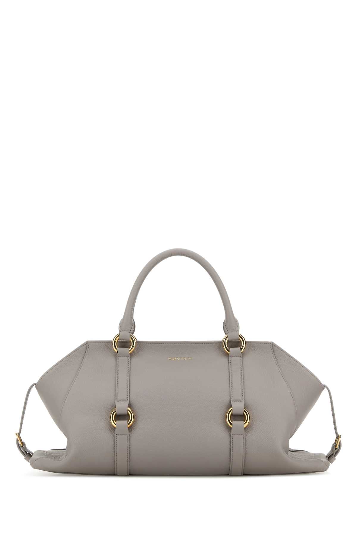Alexander Mcqueen Women Grey Leather Medium Farringdon Handbag