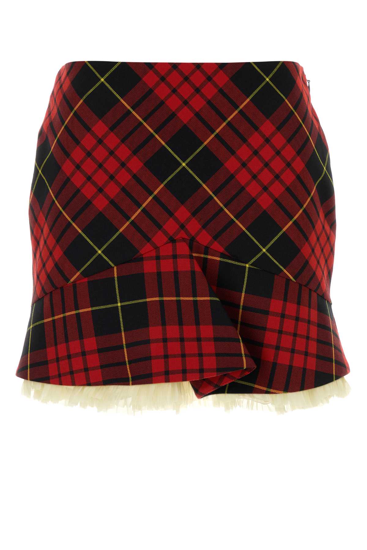 Alexander Mcqueen Women Embroidered Polyester Blend Mini Skirt ALEXANDER MCQUEEN