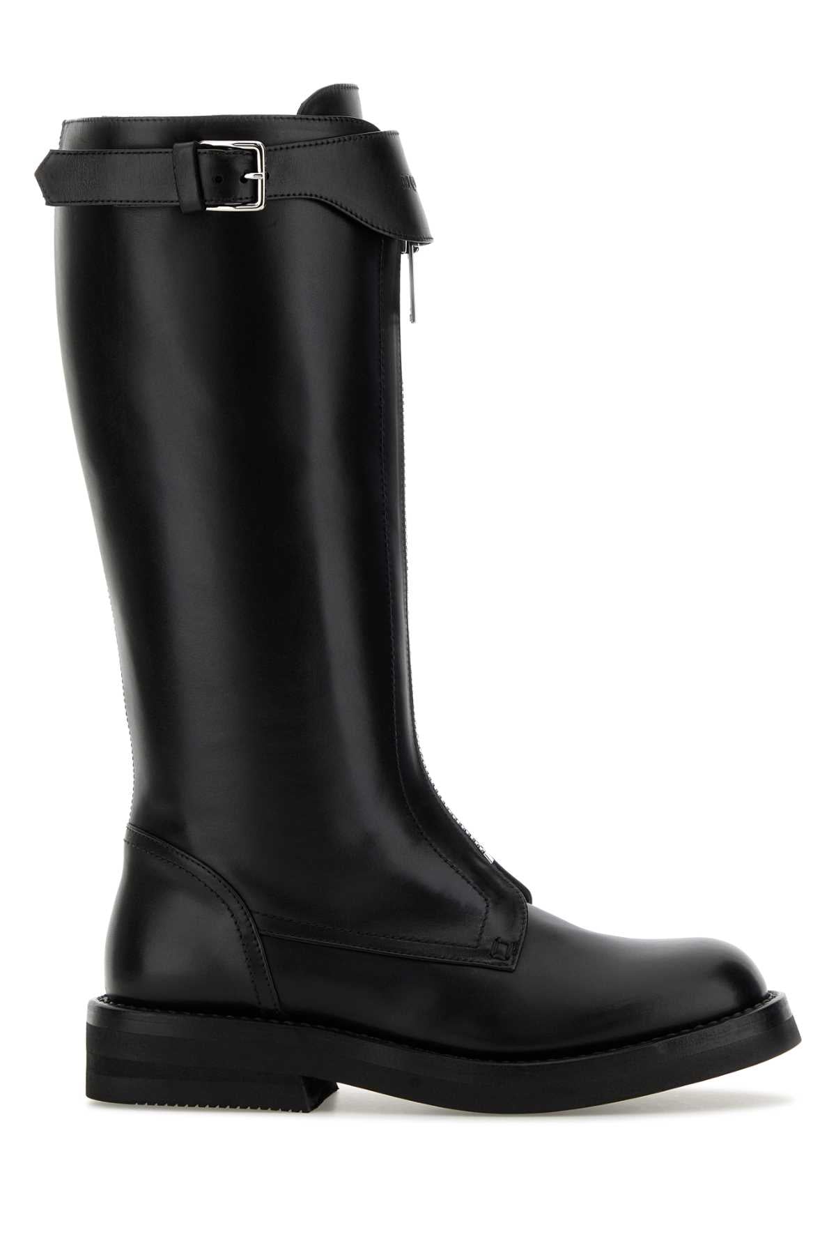 Alexander Mcqueen Women Black Leather Countryside Boots ALEXANDER MCQUEEN