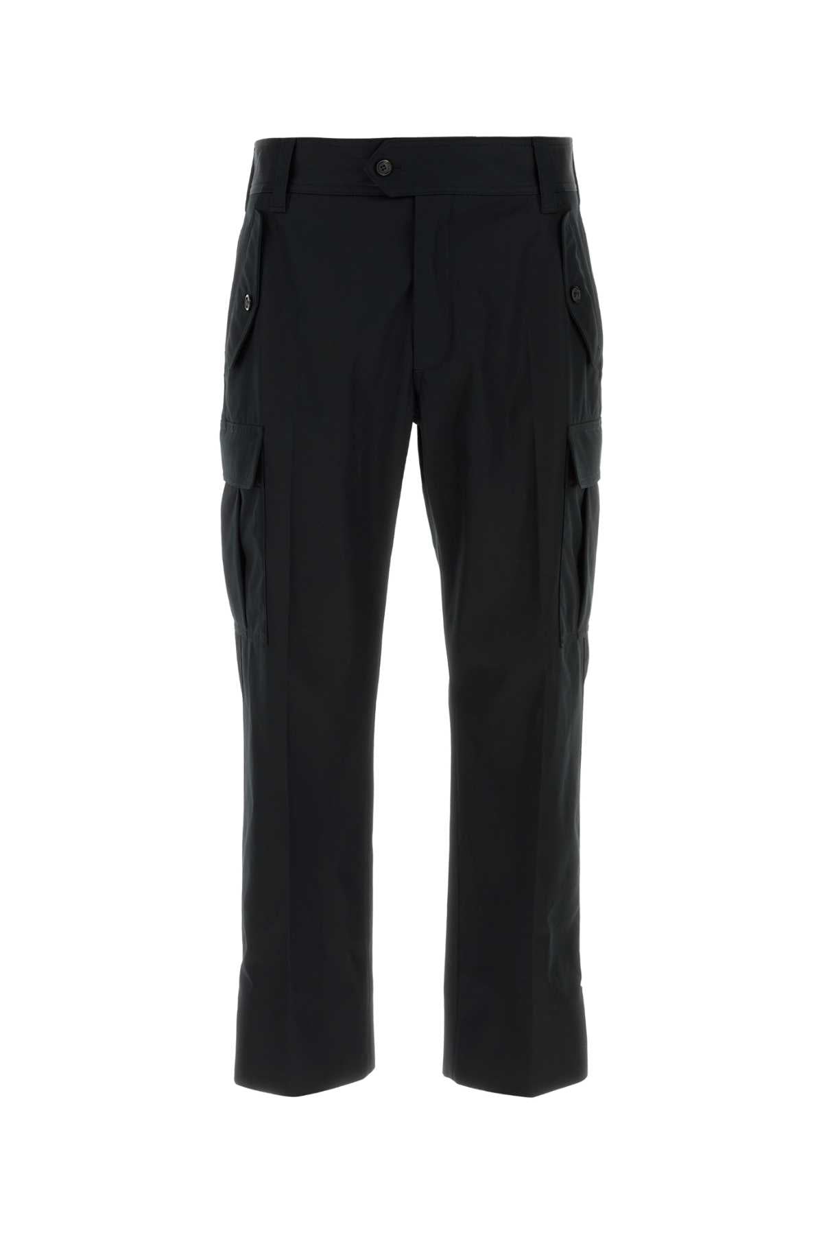 Alexander Mcqueen Men Black Cotton Cargo Pant ALEXANDER MCQUEEN