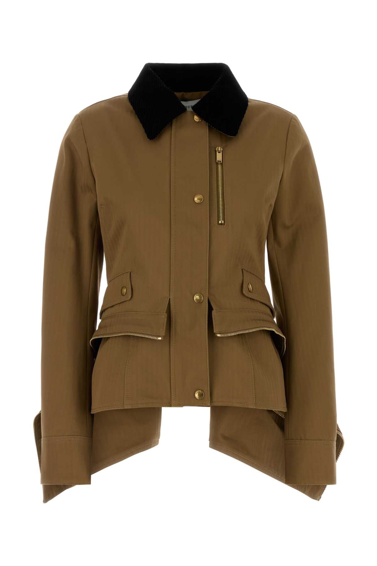 Alexander Mcqueen Women Mud Cotton Jacket ALEXANDER MCQUEEN