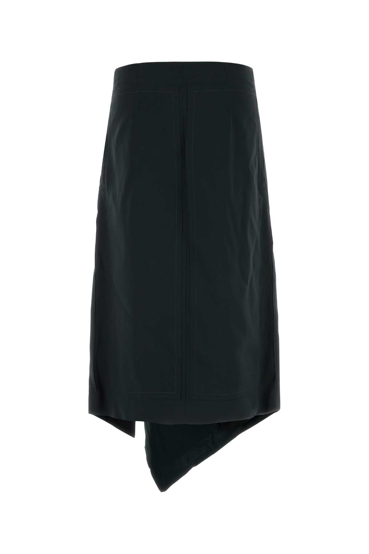 Ami Women Black Wool Skirt AMI PARIS
