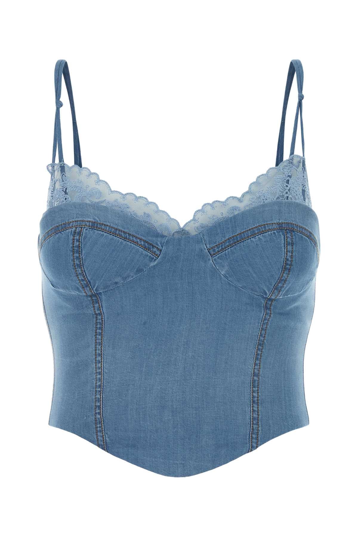 Ermanno Scervino Women Denim Bodice ERMANO SCERVINO