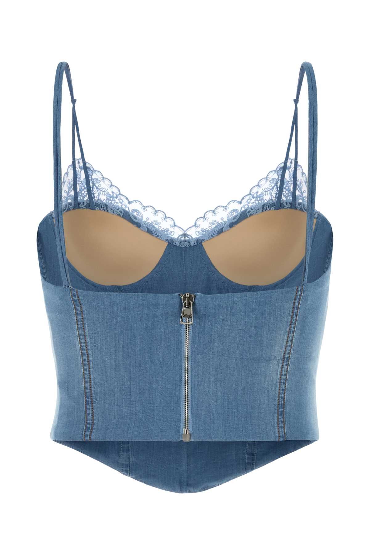 Ermanno Scervino Women Denim Bodice ERMANO SCERVINO