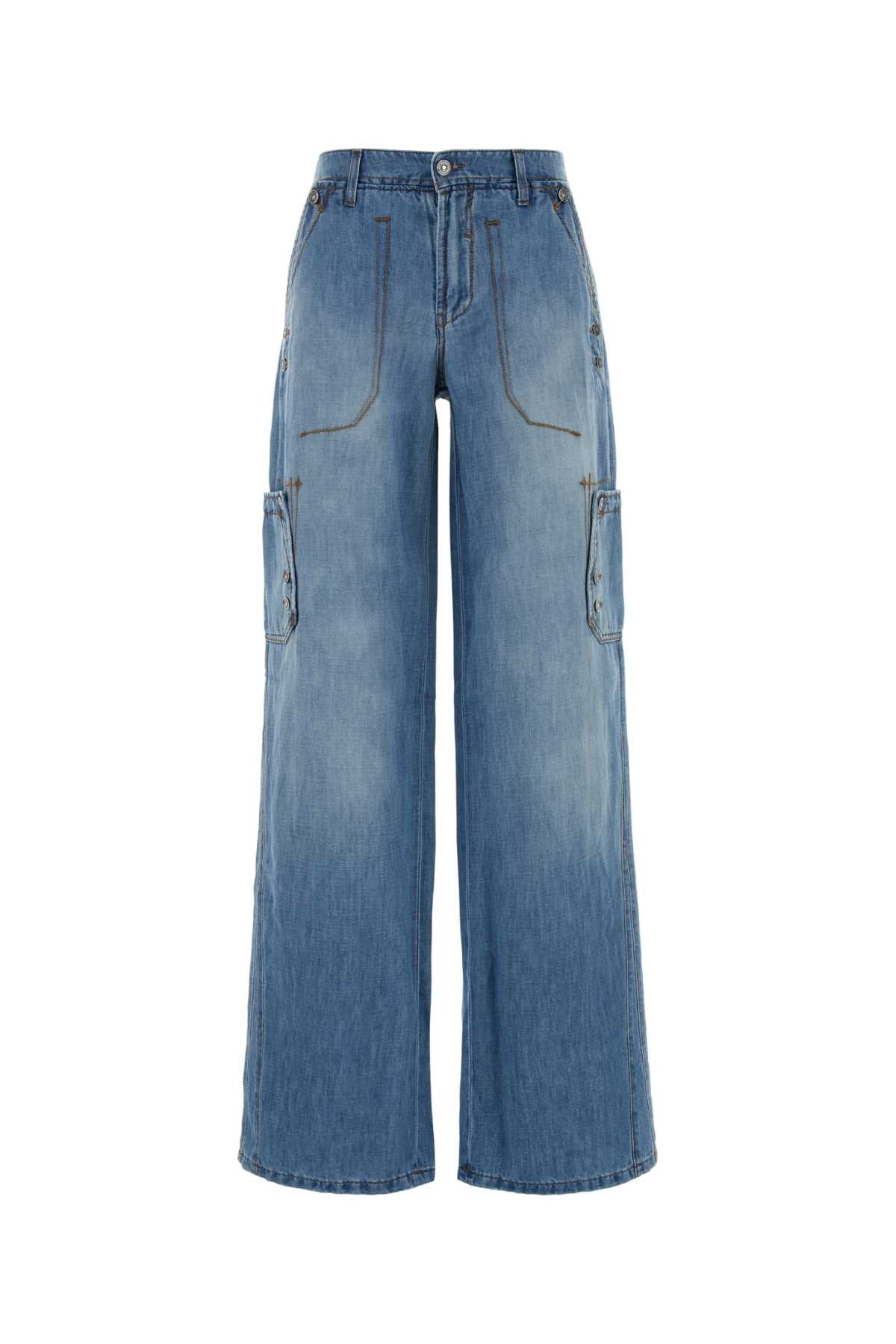Ermanno Scervino Women Denim Cargo Jeans ERMANO SCERVINO