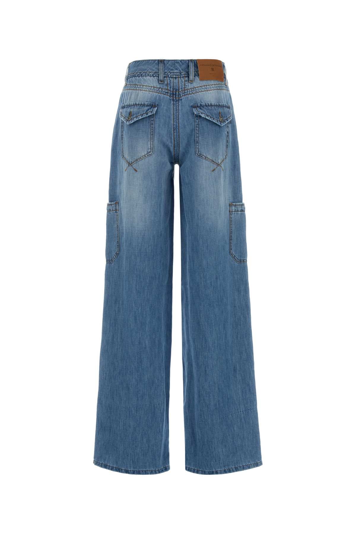 Ermanno Scervino Women Denim Cargo Jeans ERMANO SCERVINO