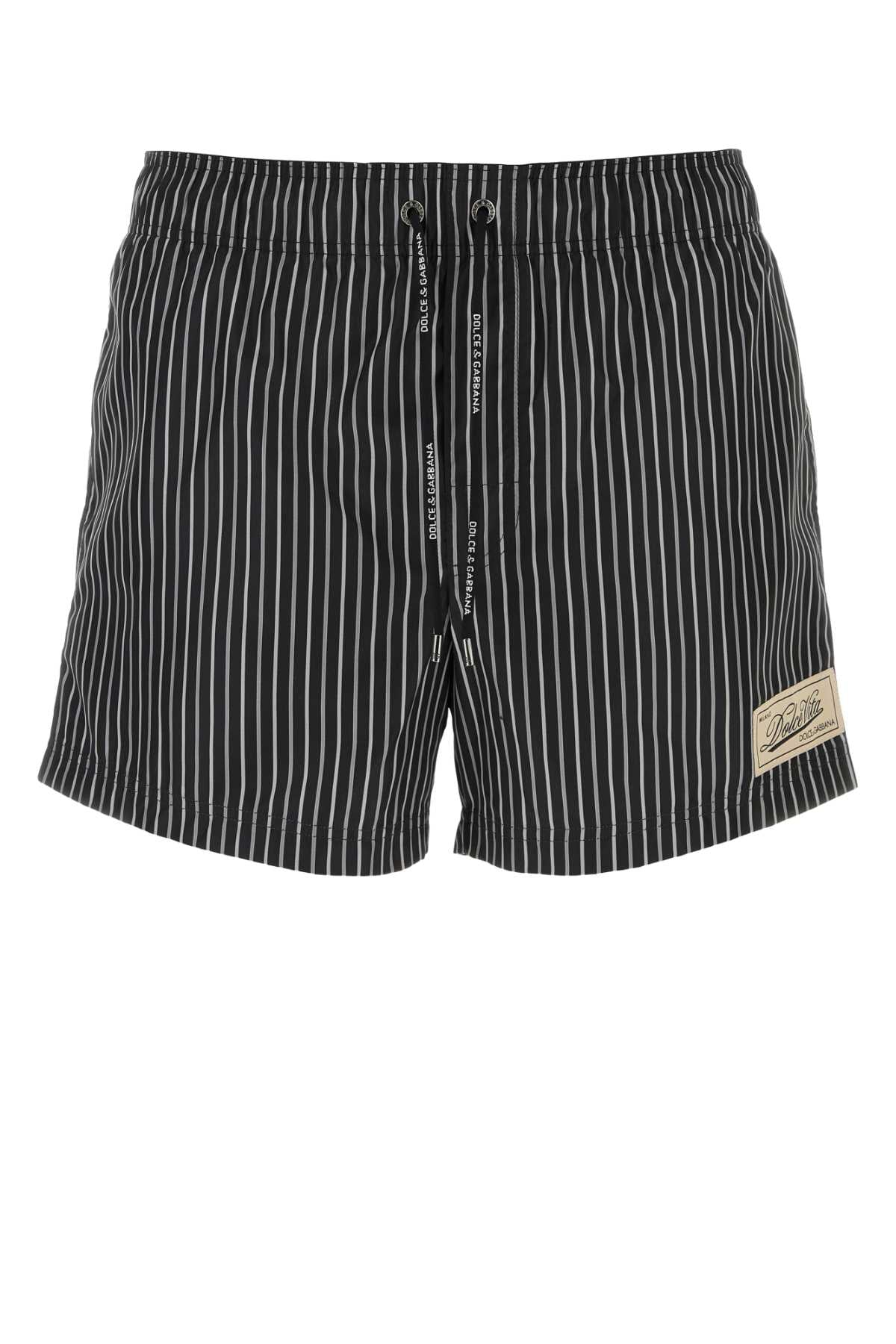 Dolce & Gabbana Men Printed Polyester Swimming Shorts DOLCE & GABBANA