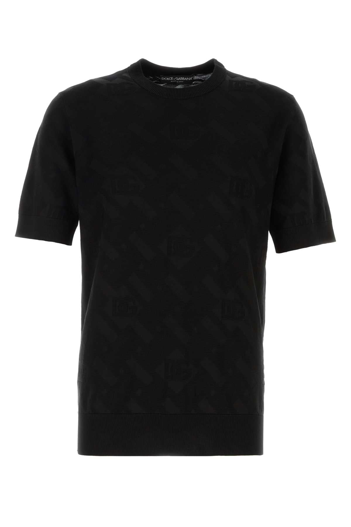 Dolce & Gabbana Men Black Silk Sweater DOLCE & GABBANA