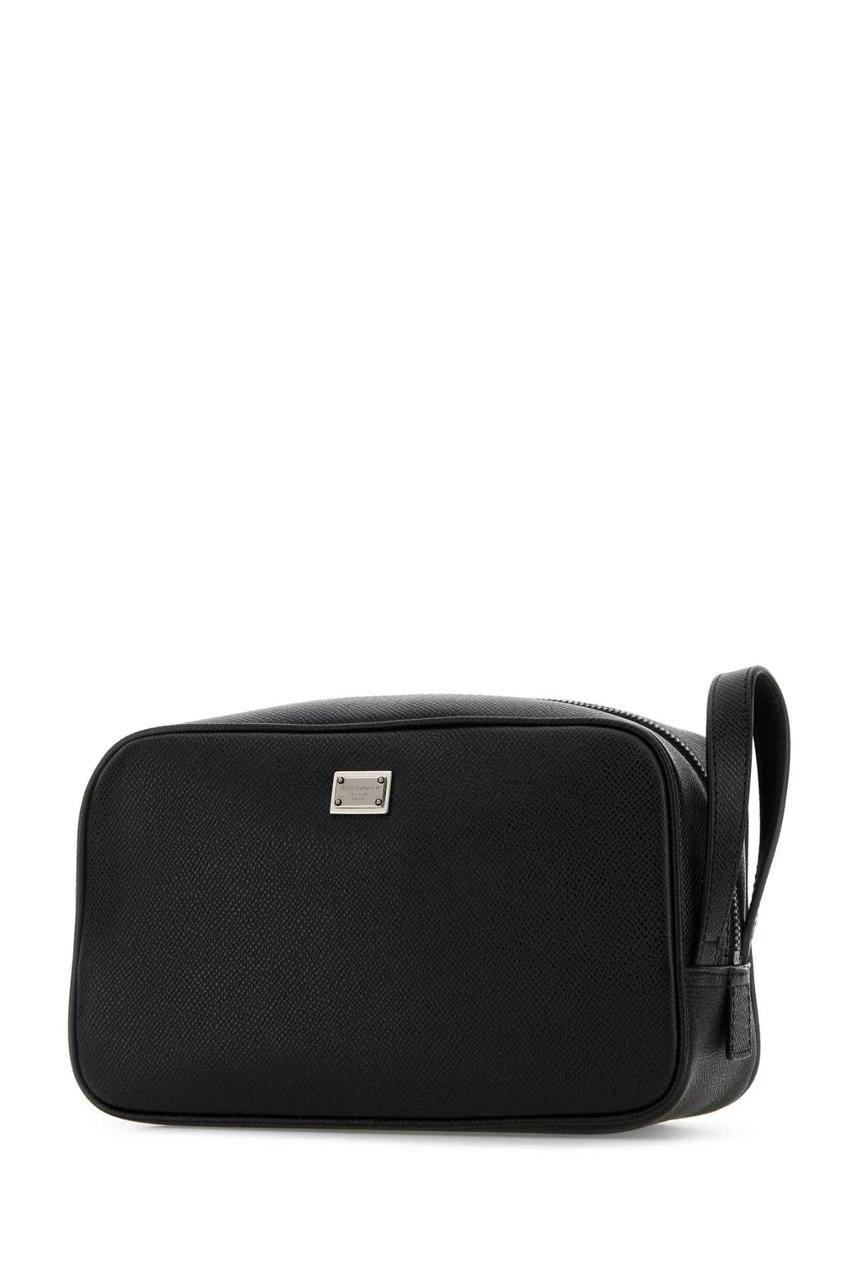 Dolce & Gabbana Men Black Leather Beauty Case