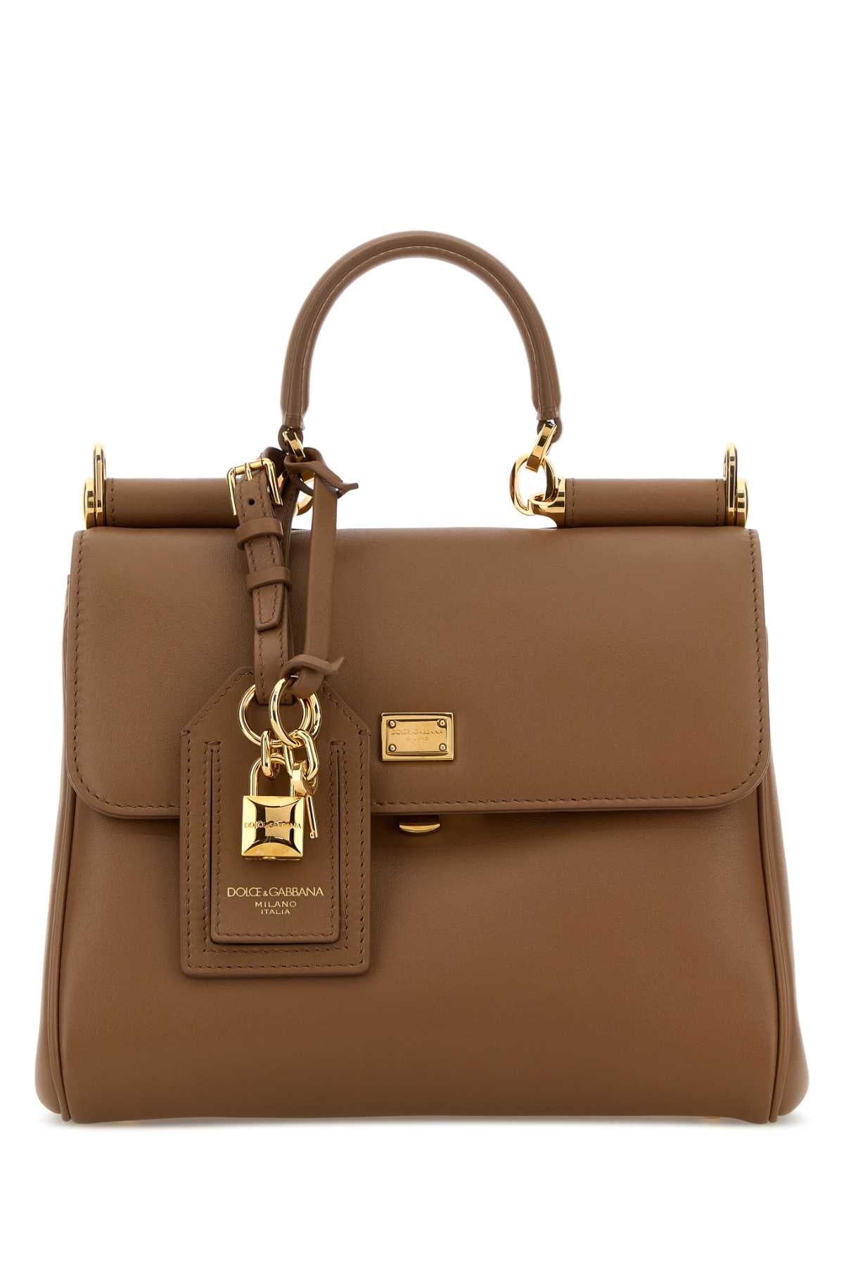 Dolce & Gabbana Women Biscuit Leather My Sicily Handbag DOLCE & GABBANA