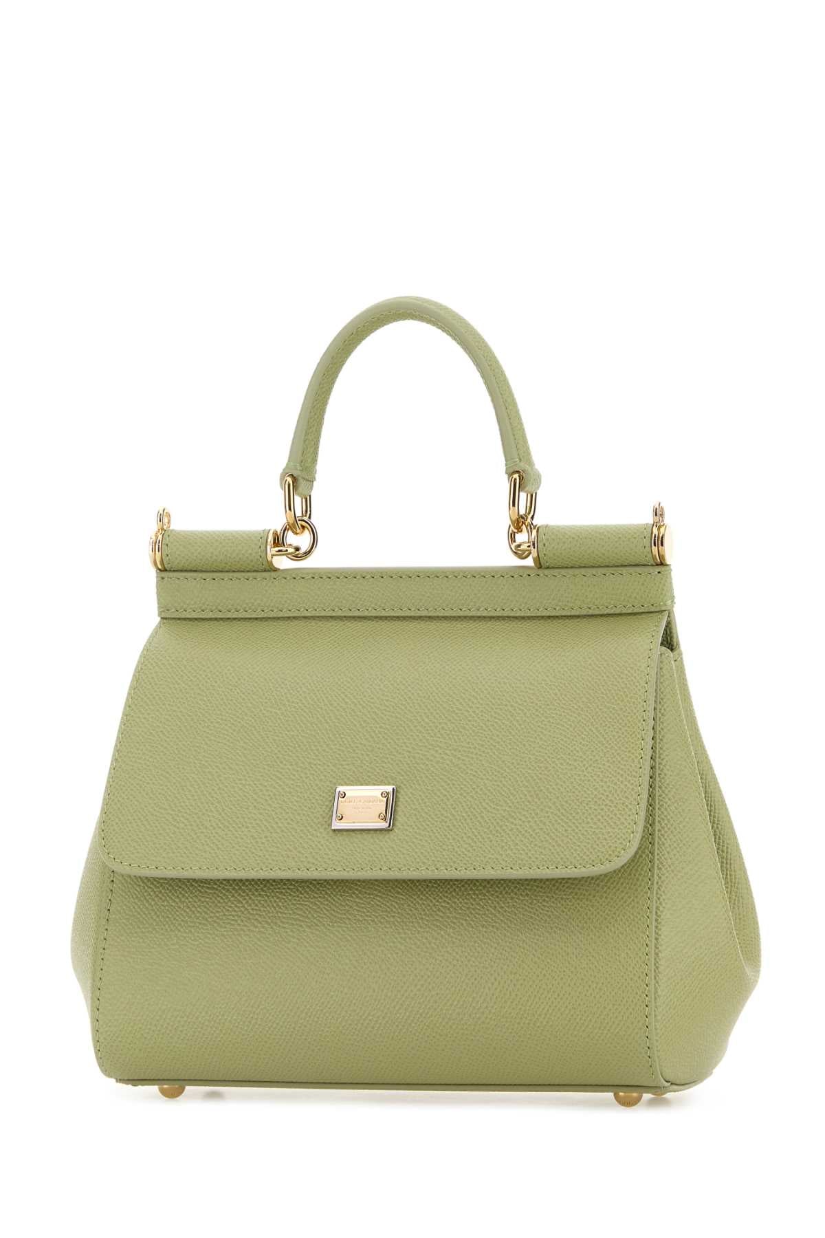 Dolce & Gabbana Women Pastel Green Leather Medium Sicily Handbag DOLCE & GABBANA