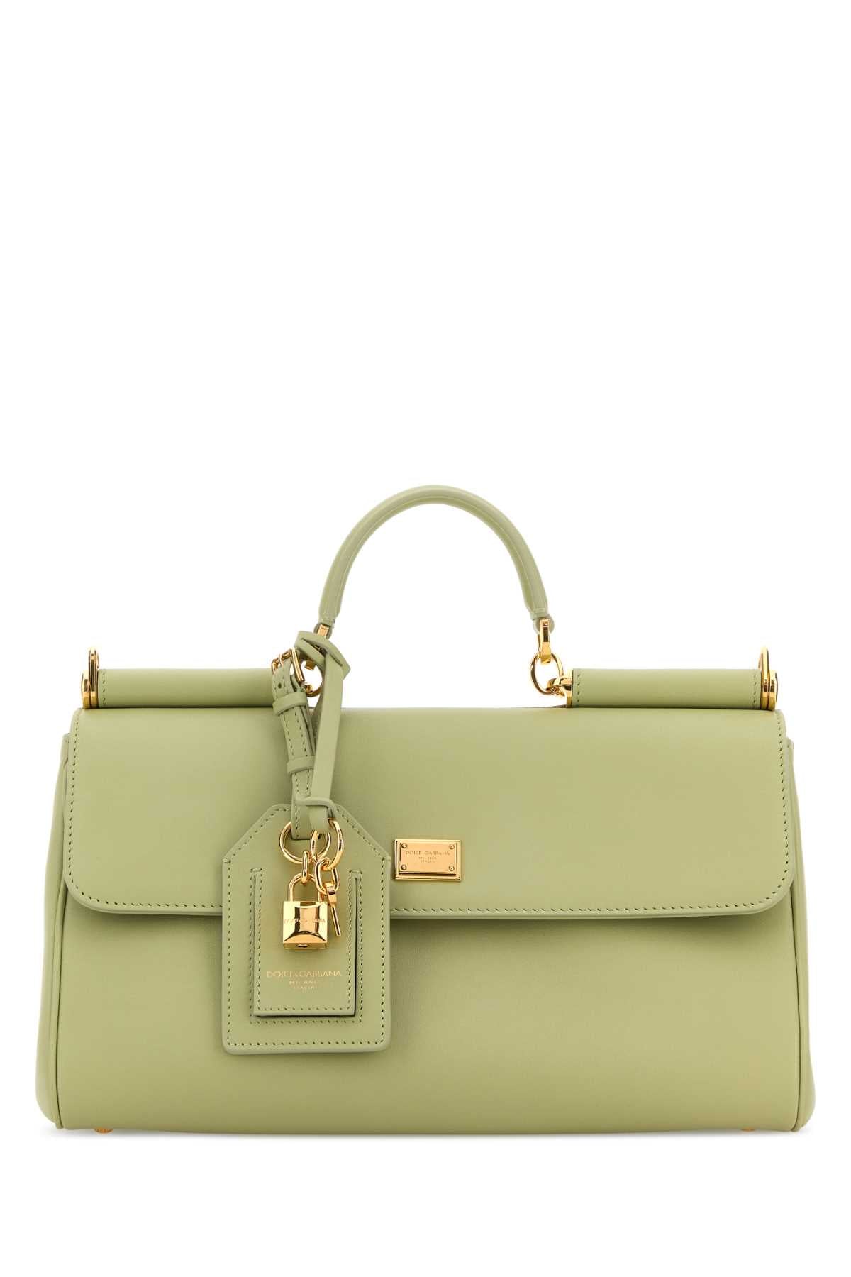 Dolce & Gabbana Women Pastel Green Leather My Sicily Handbag DOLCE & GABBANA