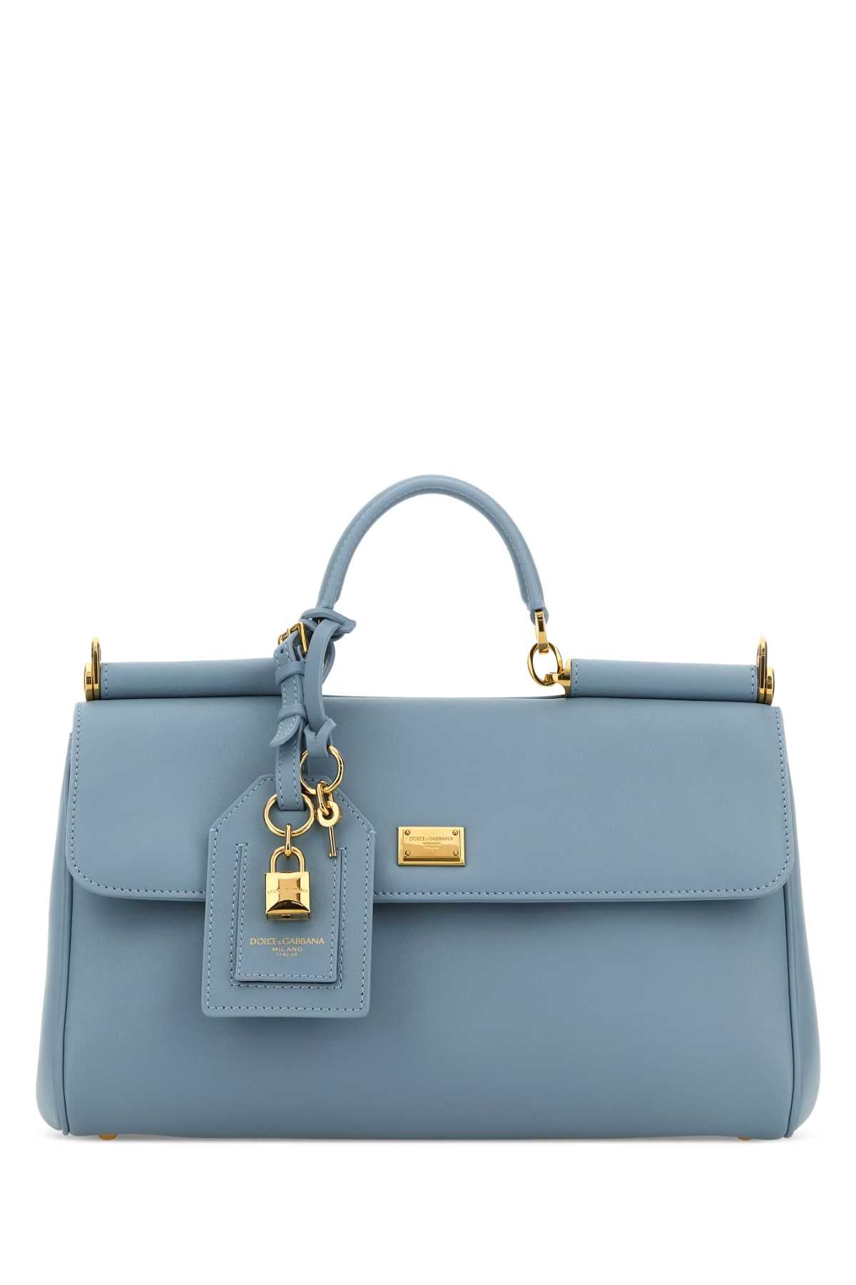 Dolce & Gabbana Women Light Blue Leather My Sicily Handbag DOLCE & GABBANA