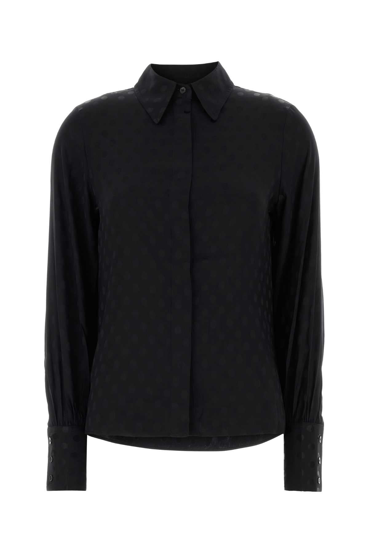 Isabel Marant Women Black Stretch Silk Teysa Shirt ISABEL MARANT