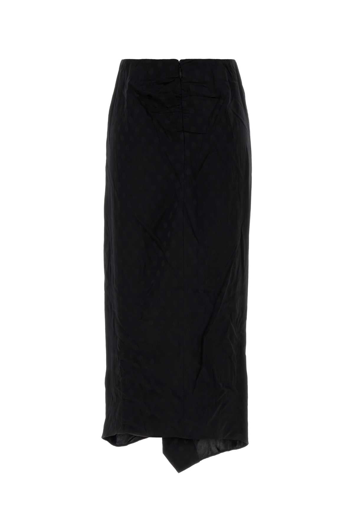 Isabel Marant Women Black Stretch Silk Breen Skirt ISABEL MARANT