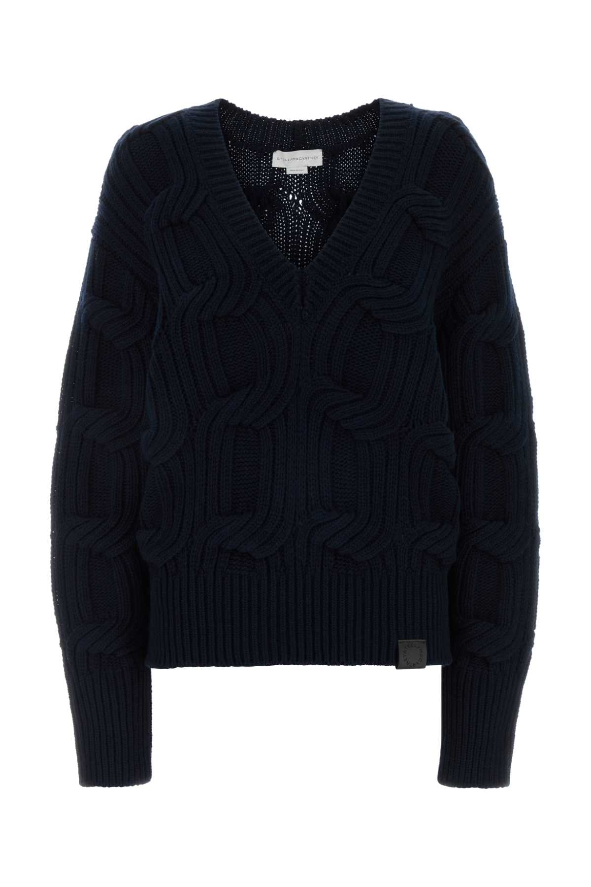Stella Mccartney Women Midnight Blue Wool Sweater STELLA MCCARTNEY