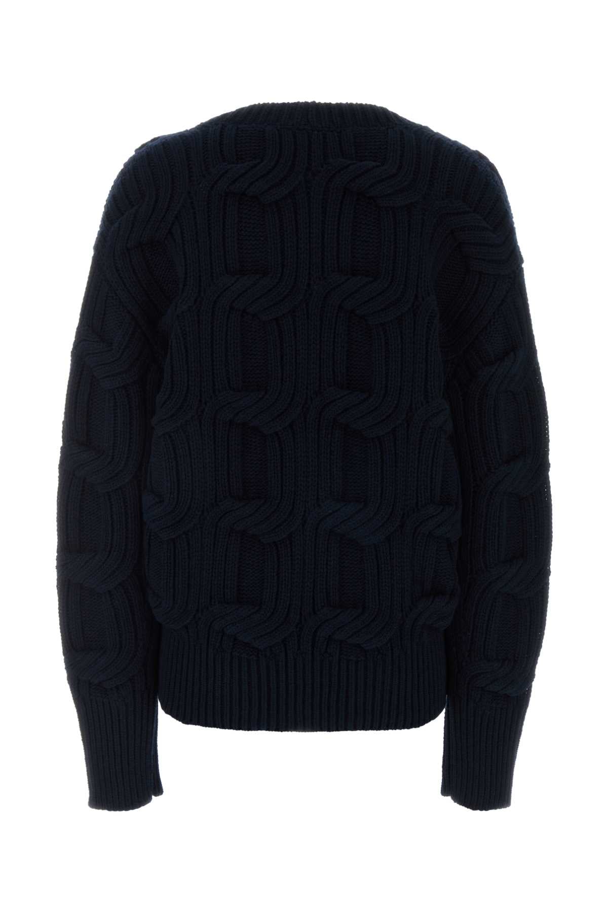 Stella Mccartney Women Midnight Blue Wool Sweater STELLA MCCARTNEY