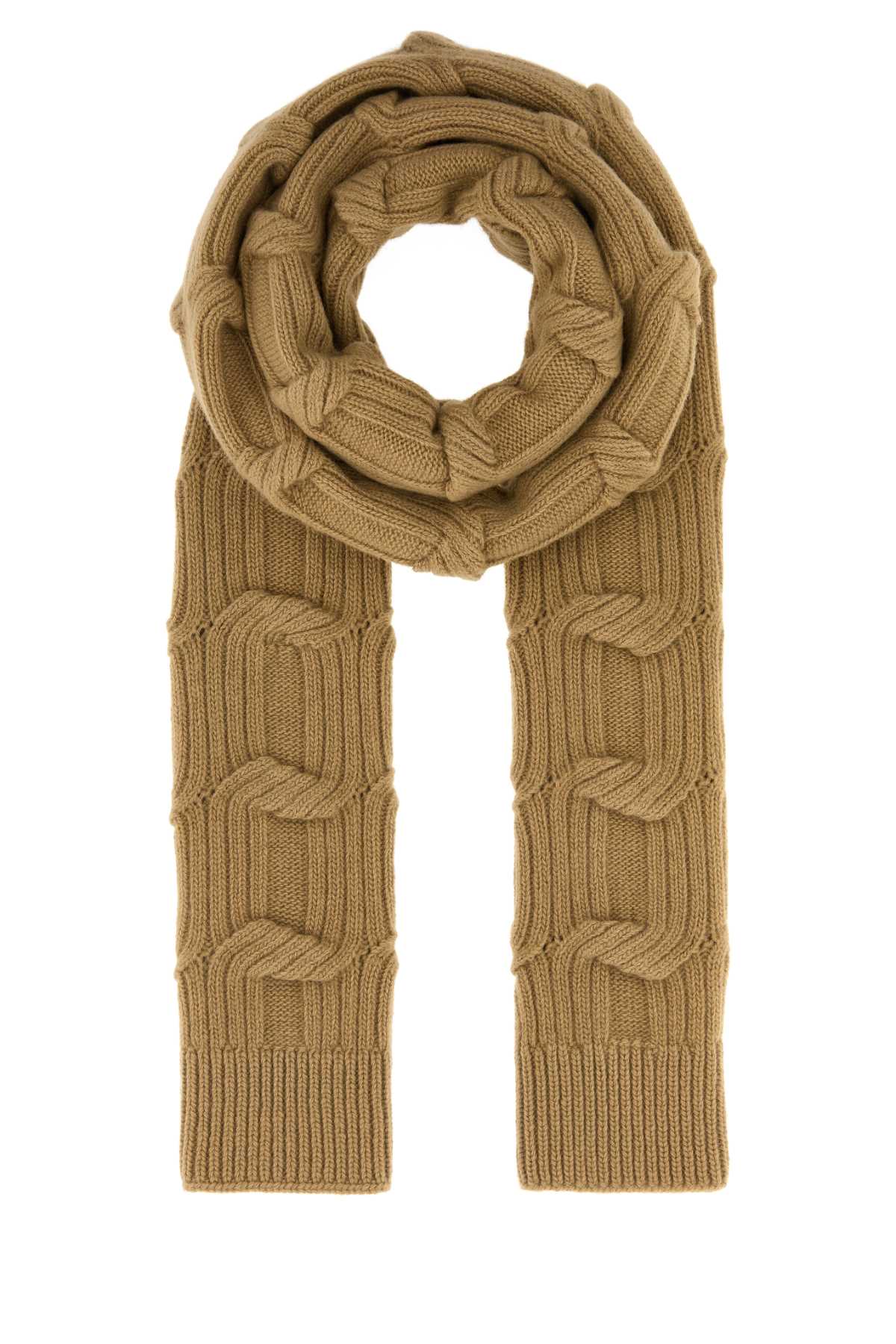 Stella Mccartney Women Camel Wool Scarf STELLA MCCARTNEY