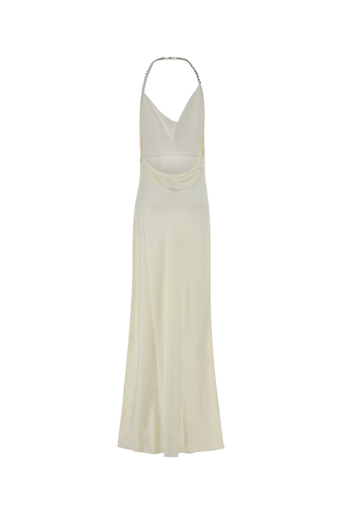 Stella Mccartney Women Ivory Satin Long Dress STELLA MCCARTNEY