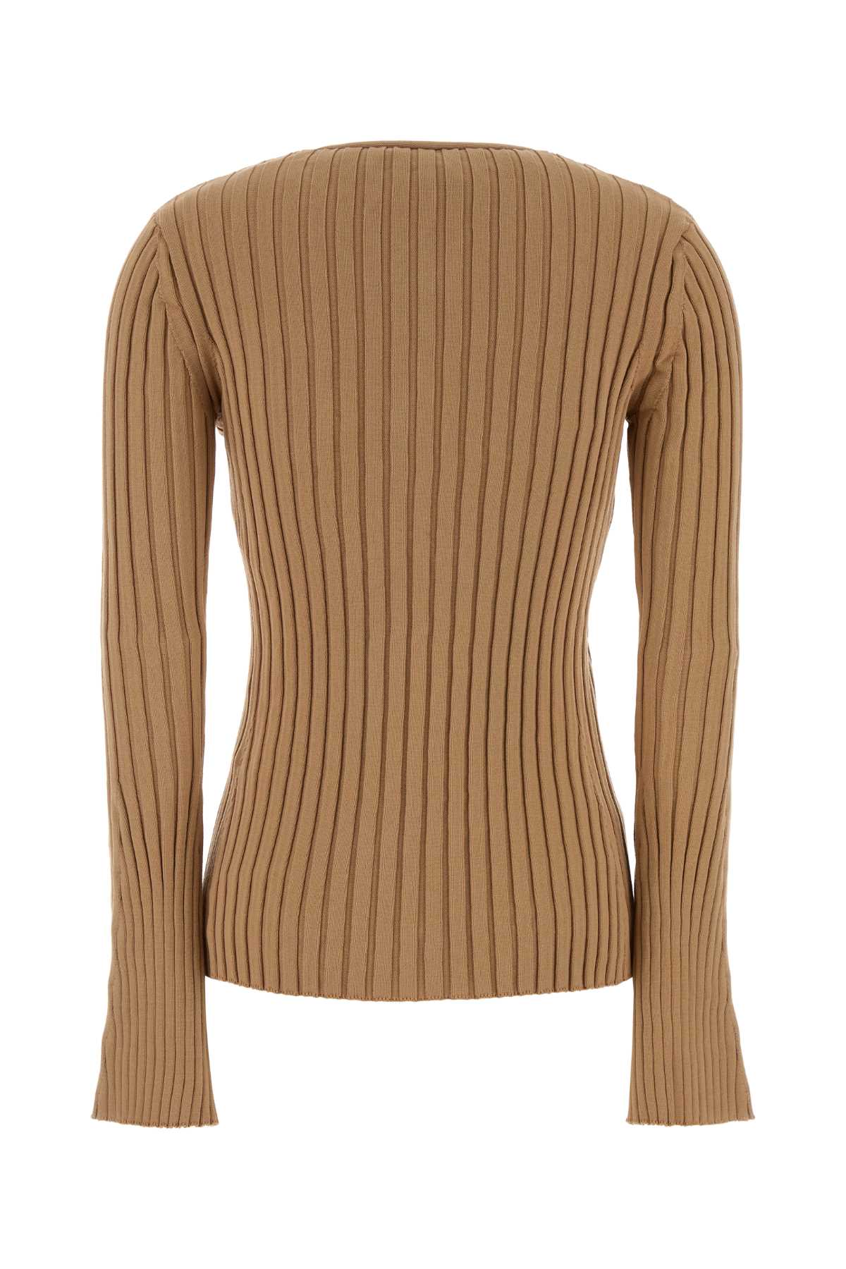 Stella Mccartney Women Camel Cotton Cardigan STELLA MCCARTNEY