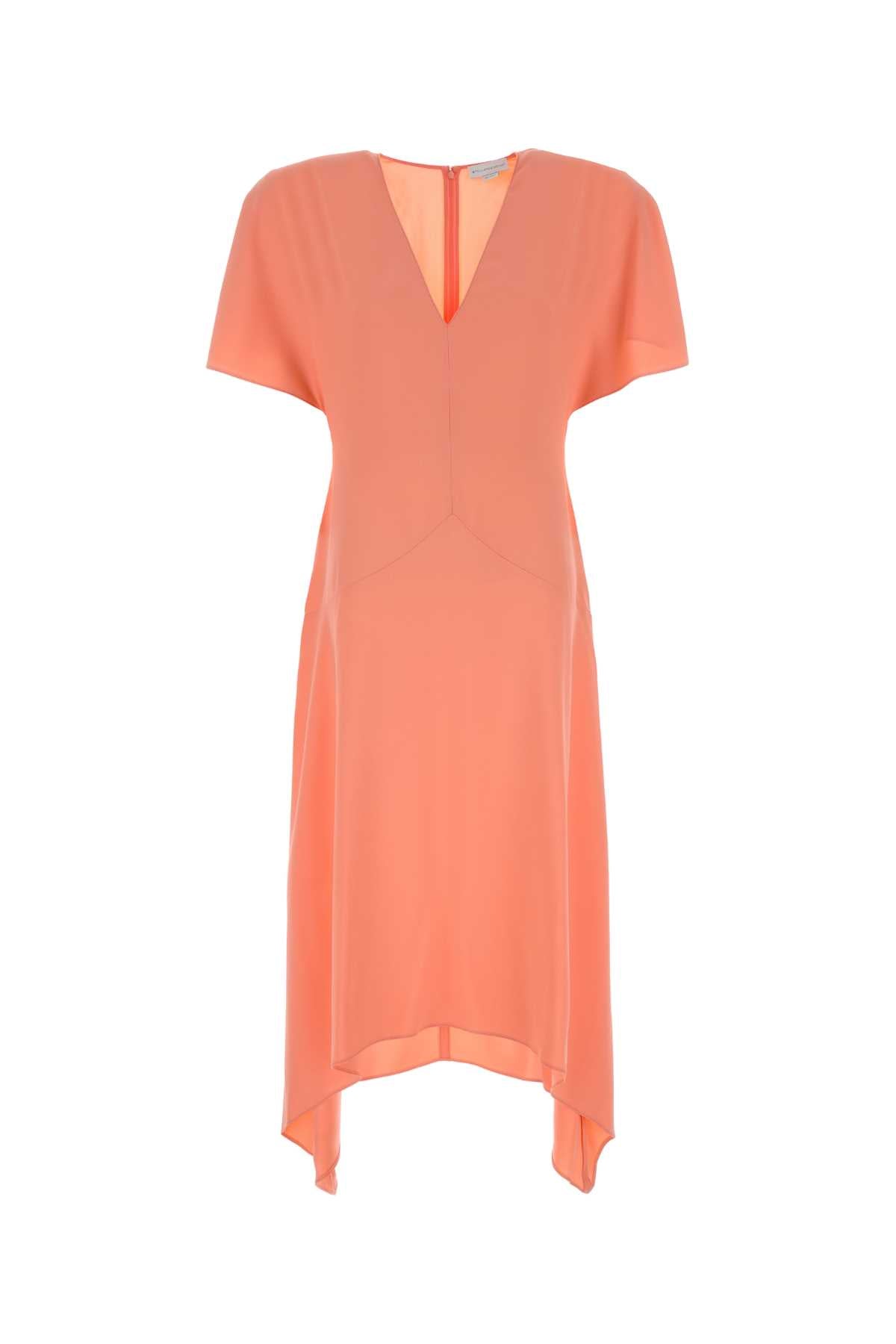 Stella Mccartney Women Salmon Satin Dress STELLA MCCARTNEY