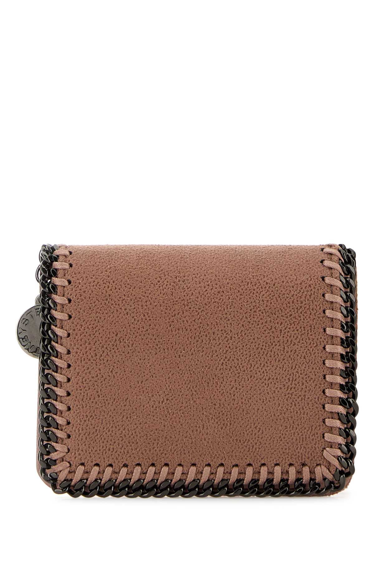 Stella Mccartney Women Antiqued Pink Shaggy Deer Falabella Wallet STELLA MCCARTNEY